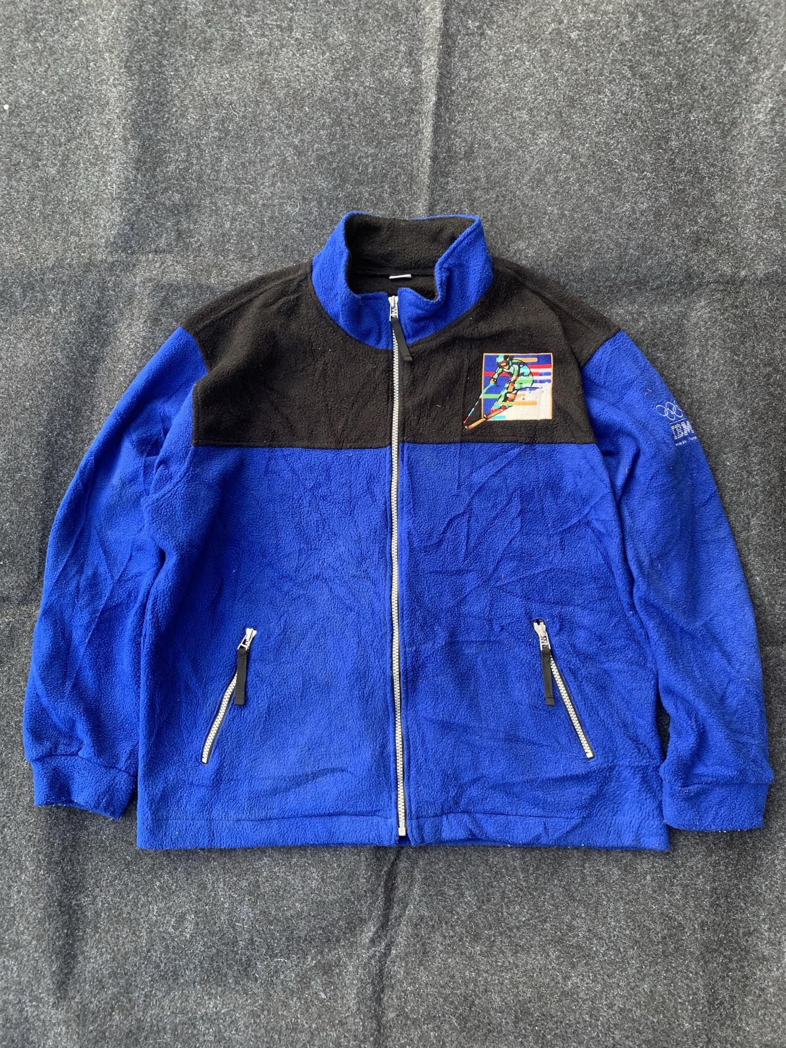 USA Olympics IBM x OLYMPIC worldwide partner Fleece jacket - Ski Graphic. Size US M / EU 48-50 / 2 - 1 Thumbnail