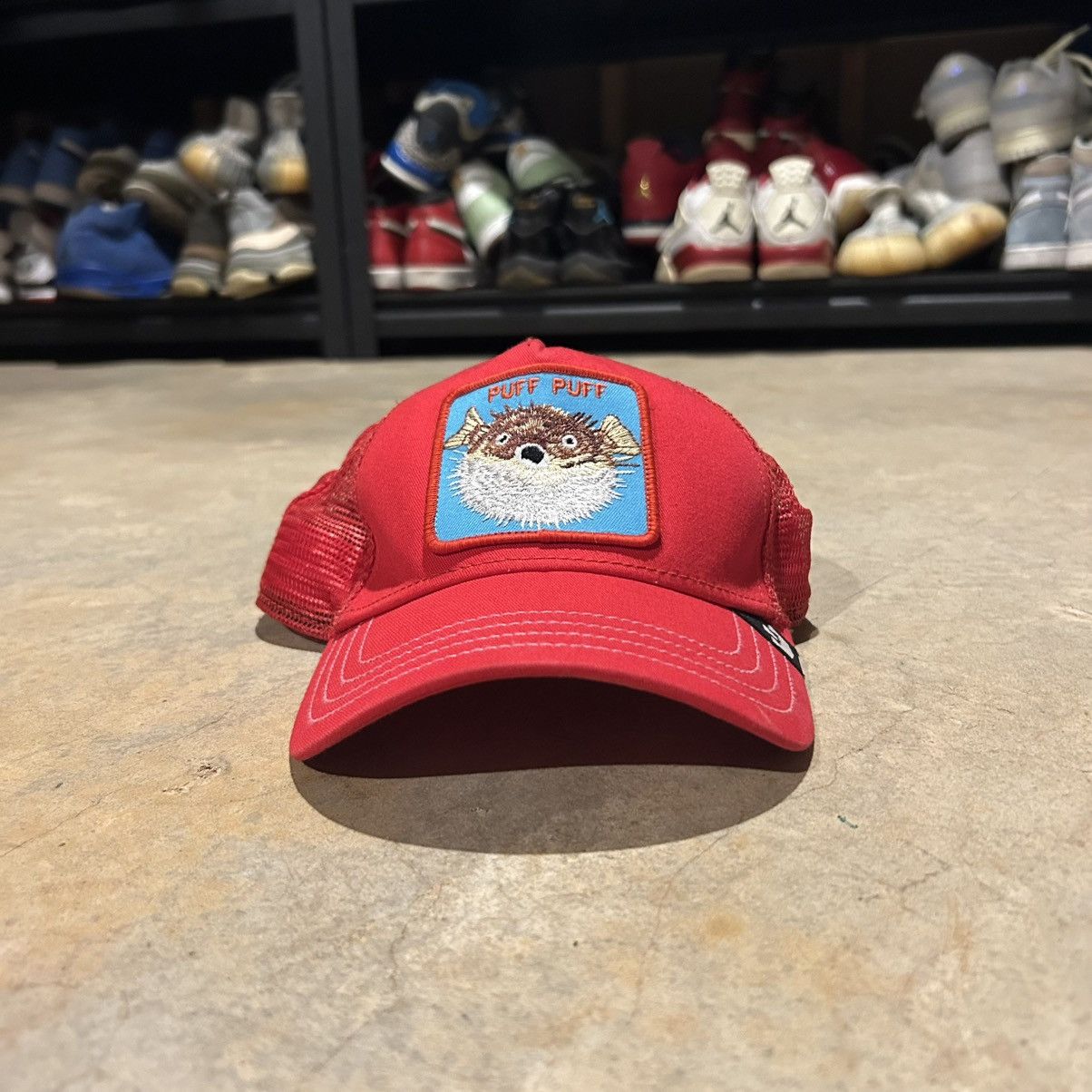 Goorin Bros. Goorin Bros Puff Puff Blowfish 4/20 Mesh Back Trucker Hat Size ONE SIZE - 1 Thumbnail