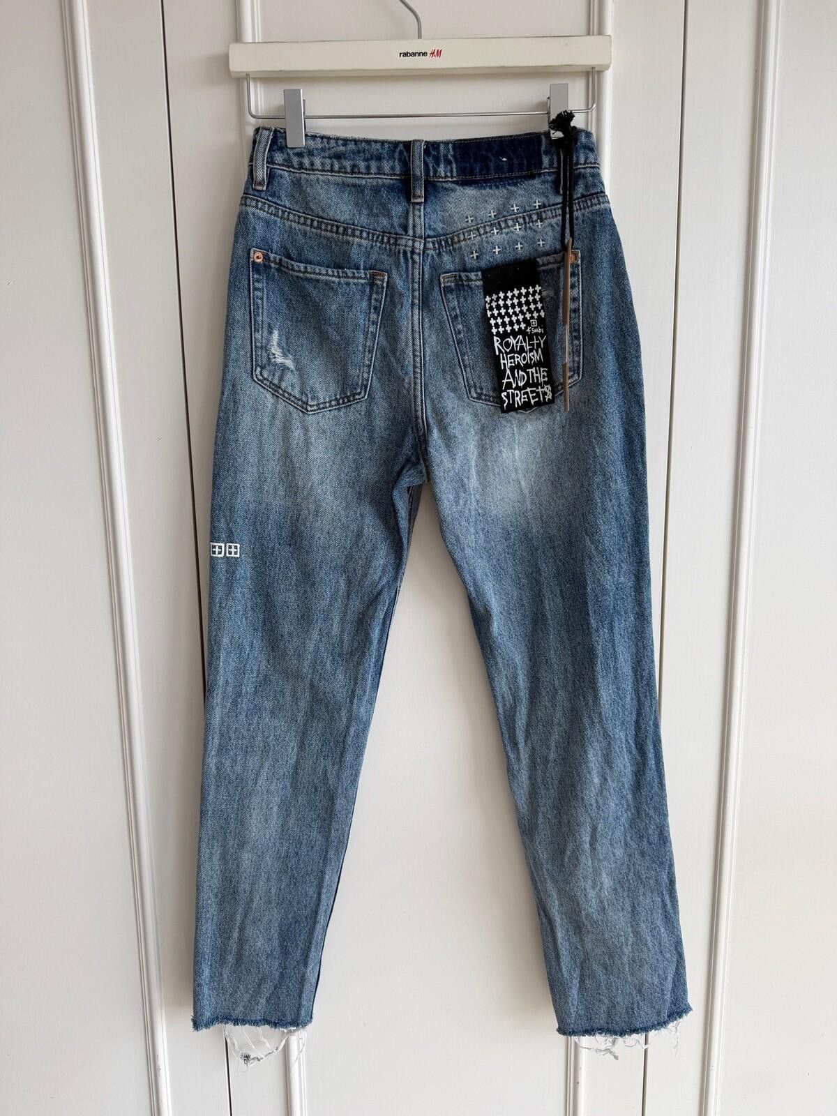 Ksubi new ksubi womens denim jeans nine o trashed blue 25 7 Size 25" / US 0 / IT 36 - 6 Thumbnail