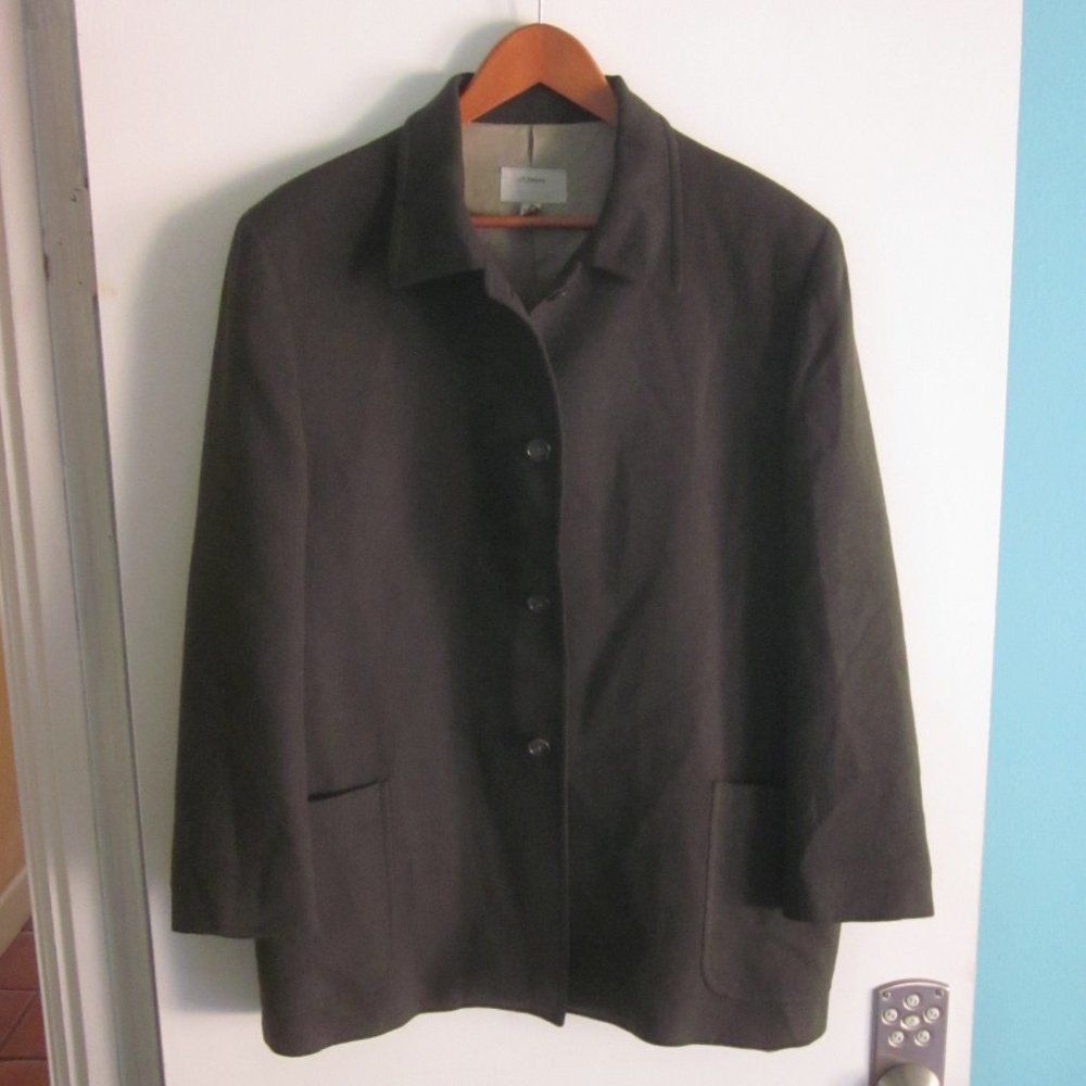Nordstrom Nordstrom Olive Green Camelhair Coat - sfi Femme - Size 14 Size XL / US 12-14 / IT 48-50 - 5 Thumbnail