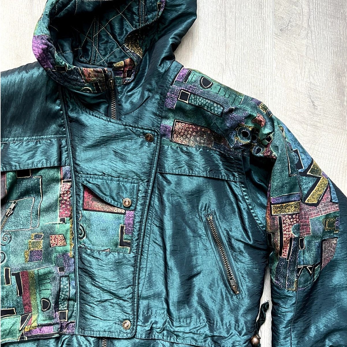 Mulberry Street Vintage Patterned Fall/Winter Coat Size M / US 6-8 / IT 42-44 - 4 Thumbnail