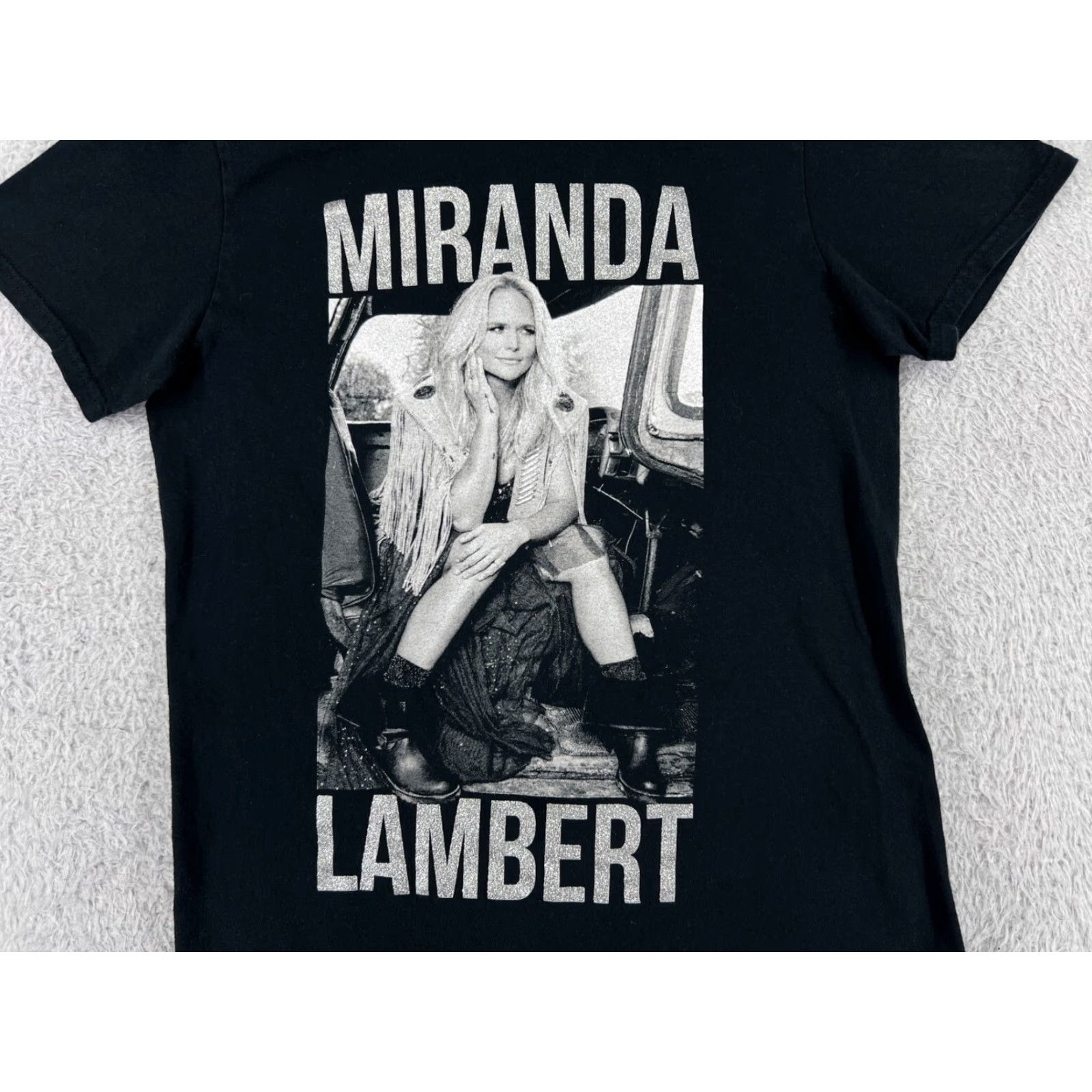 Vintage Miranda Lambert Women's T-Shirt Small Black Music Concert 2020s Crew Neck Casual Size S / US 4 / IT 40 - 3 Thumbnail