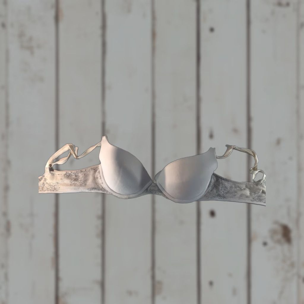Vintage VINTAGE - no, it's not vintage. Simply Vera Vera Wang Padded Push Up Bra Women 36C White Lace Underwired T-Shirt Bra Size ONE SIZE - 1 Thumbnail