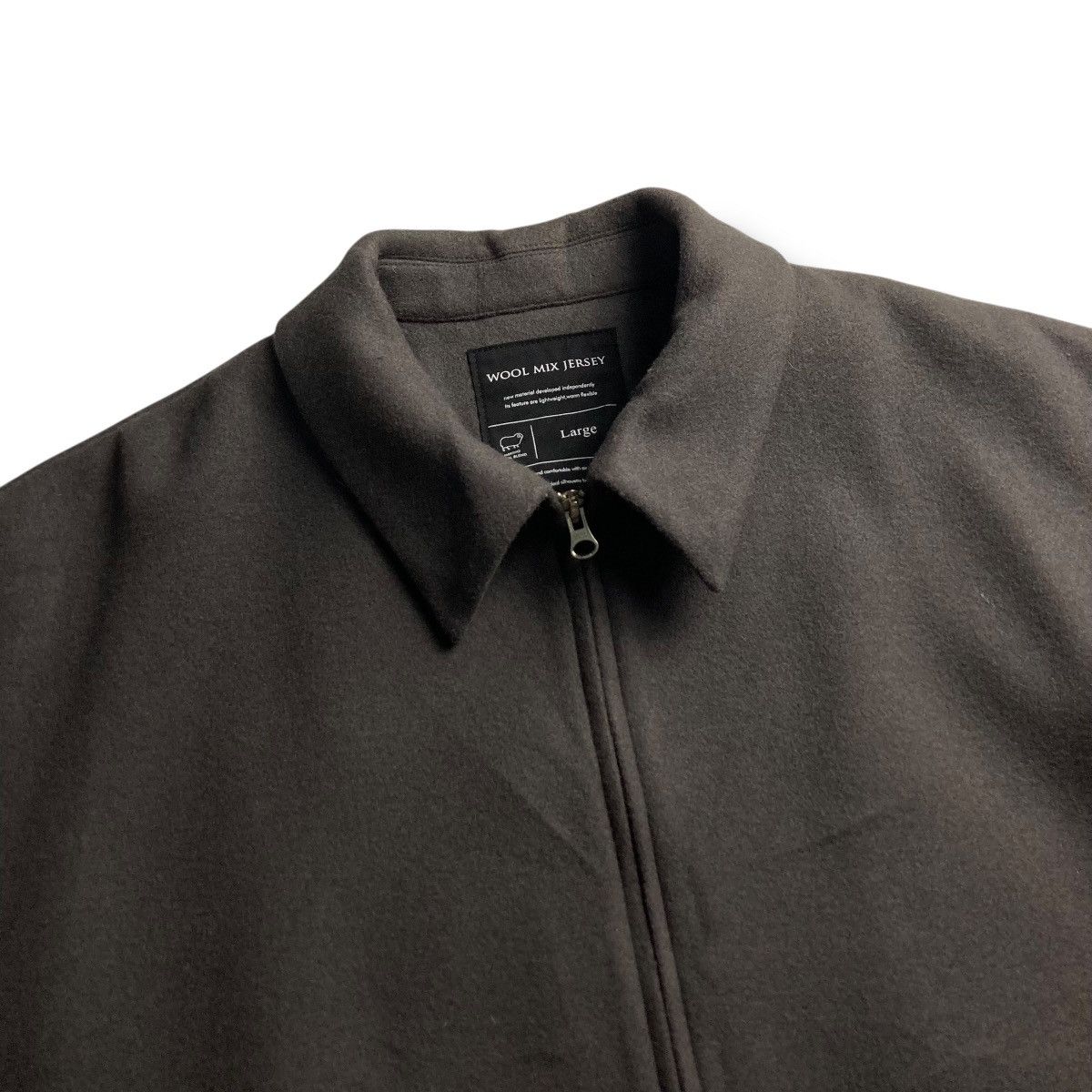 RAGEBLUE 🇯🇵 RAGEBLUE WOOL BLEND FULL ZIP BOMBER JACKET Size US L / EU 52-54 / 3 - 7 Thumbnail