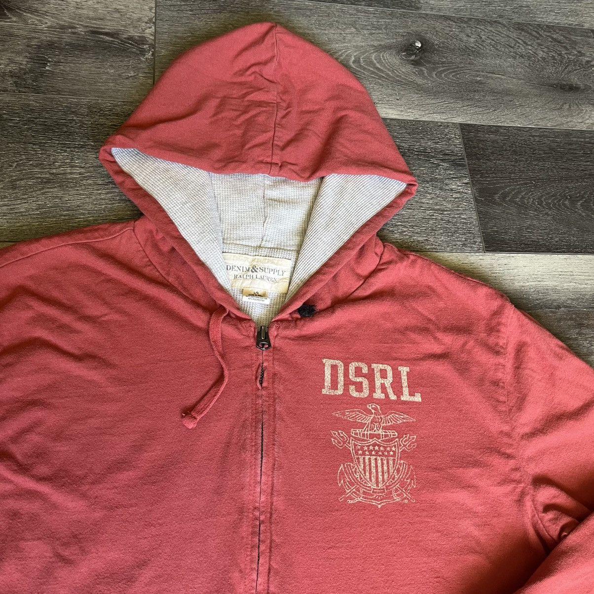 Denim & Supply Ralph Lauren Polo Ralph Lauren Denim & Supply Zip Up Thermal Lined Hoodie Size US L / EU 52-54 / 3 - 2 Thumbnail