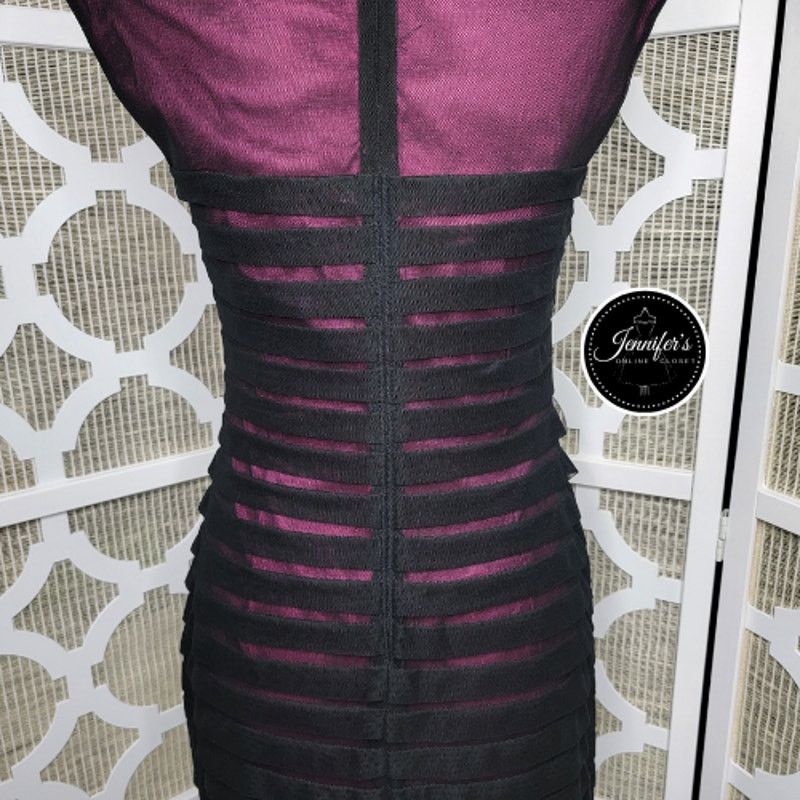 Adrianna Papell Adrianna Papell Sheer Illusion Body Con Bandage Dress Size M / US 6-8 / IT 42-44 - 8 Thumbnail