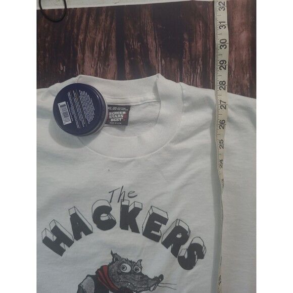 Band Tees × Vintage Vtg The Hackers Single Stitch band tee shirt Screen Stars Size US XL / EU 56 / 4 - 9 Thumbnail