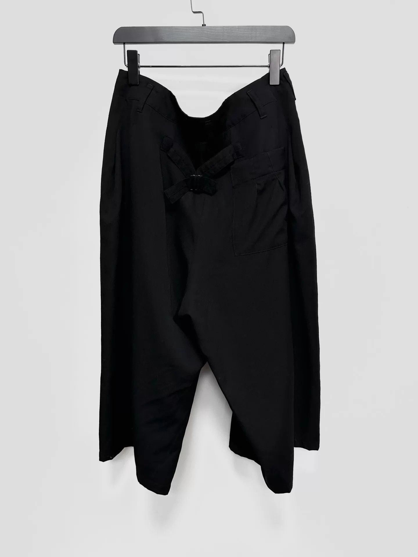 Yohji Yamamoto Yohji Yamamoto 17ss Asymmetric Deconstructed Pants Black 3 Size US 34 / EU 50 - 2 Thumbnail