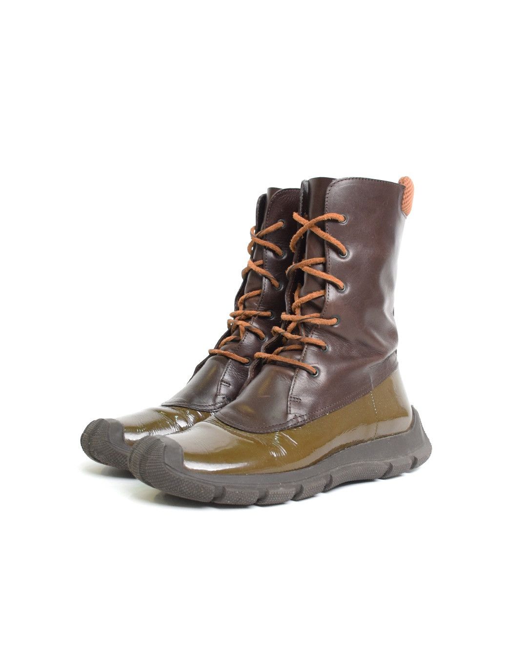 Miu Miu Miu Miu F/W1999 Chunky Laced Up Boots Size US 7.5 / IT 37.5 - 1 Thumbnail