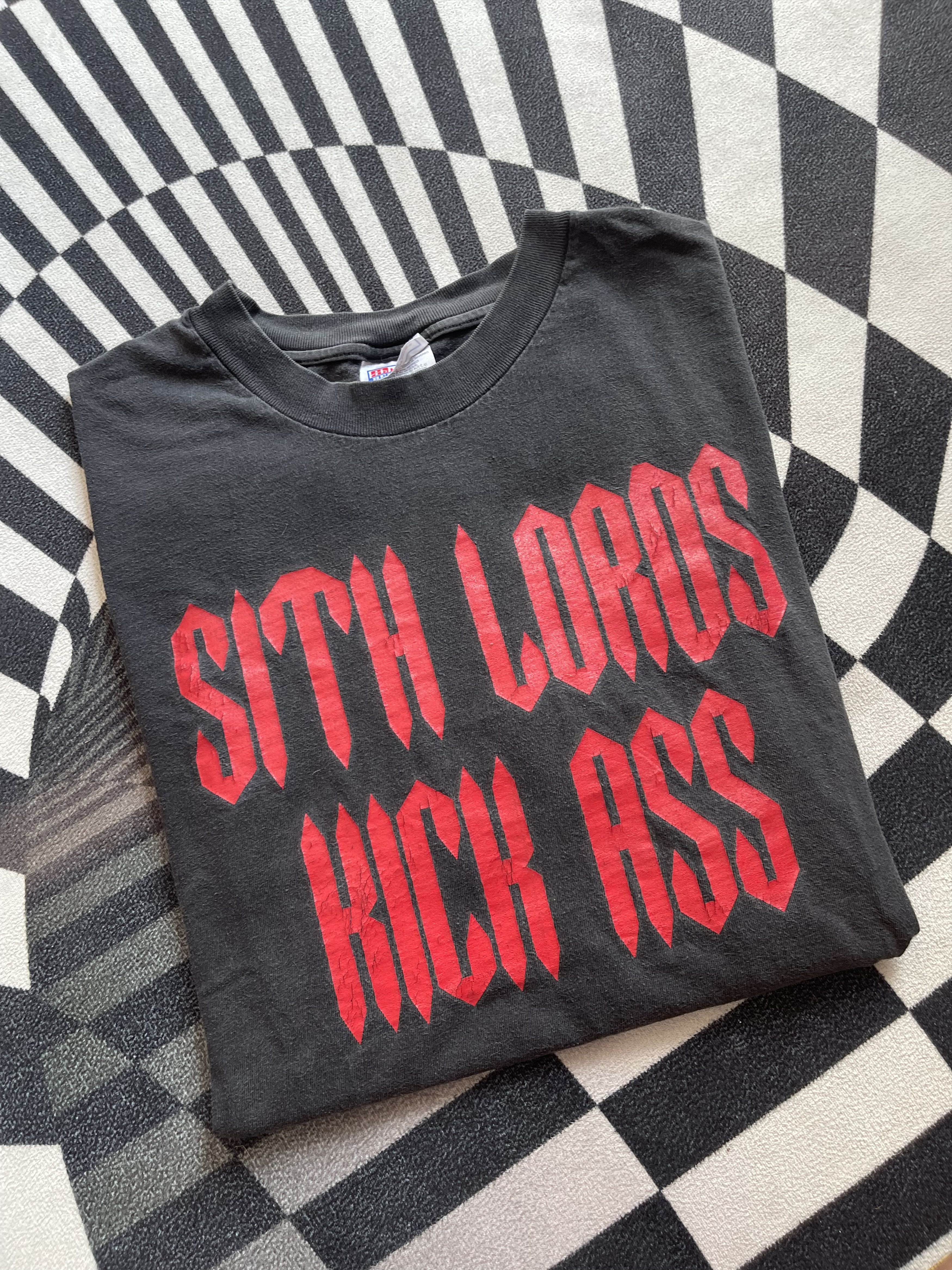 Star Wars "ULTRA RARE" 90s Star Wars Sith Lords Kick Ass Academy Tee Size US L / EU 52-54 / 3 - 1 Thumbnail