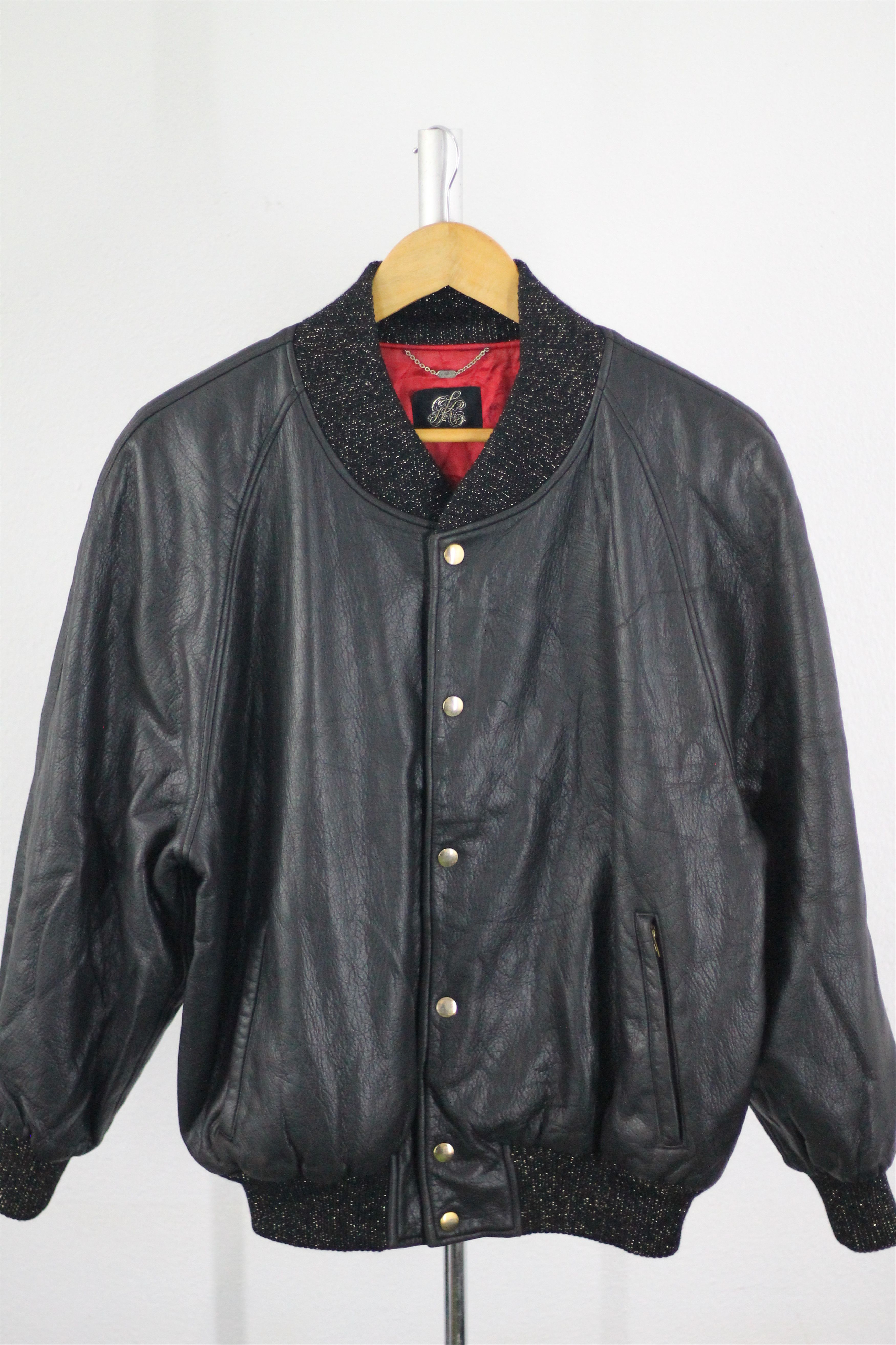 Vintage RARE! Vintage Tiger Designed Leather Jacket. Size US M / EU 48-50 / 2 - 3 Thumbnail