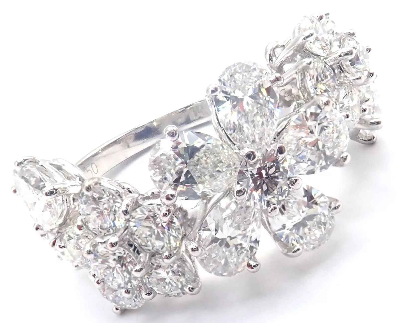 Van Cleef & Arpels Van Cleef & Arpels Folie des Pres 18k Diamond Flower Ring Size ONE SIZE - 6 Thumbnail