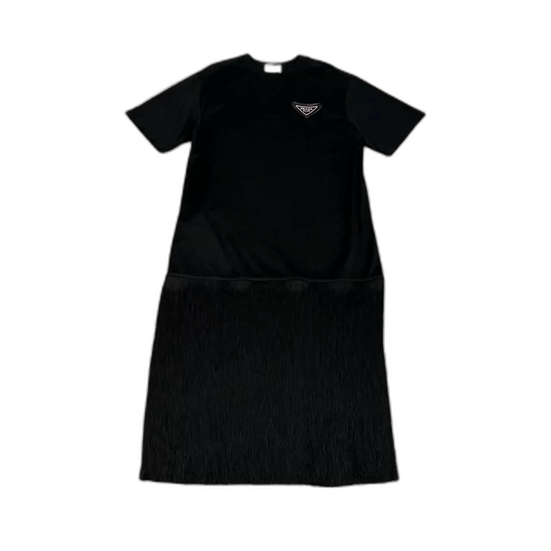 Prada Prada Tassel Dress Size S Black-2506 Size S / US 4 / IT 40 - 1 Thumbnail