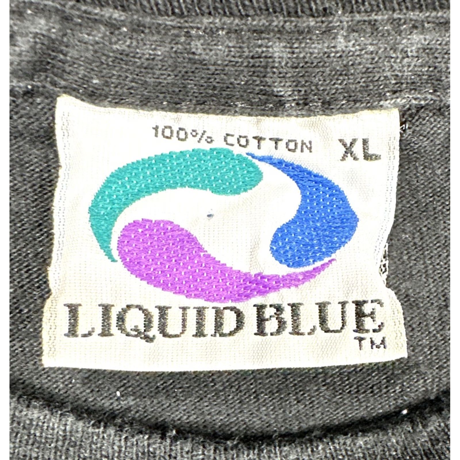 Liquid Blue VINTAGE Grateful Dead T-Shirt XL Black Liquid Blue Single Stitch Band Shirt 1994 90s Graphic Music Mens Size US L / EU 52-54 / 3 - 3 Thumbnail