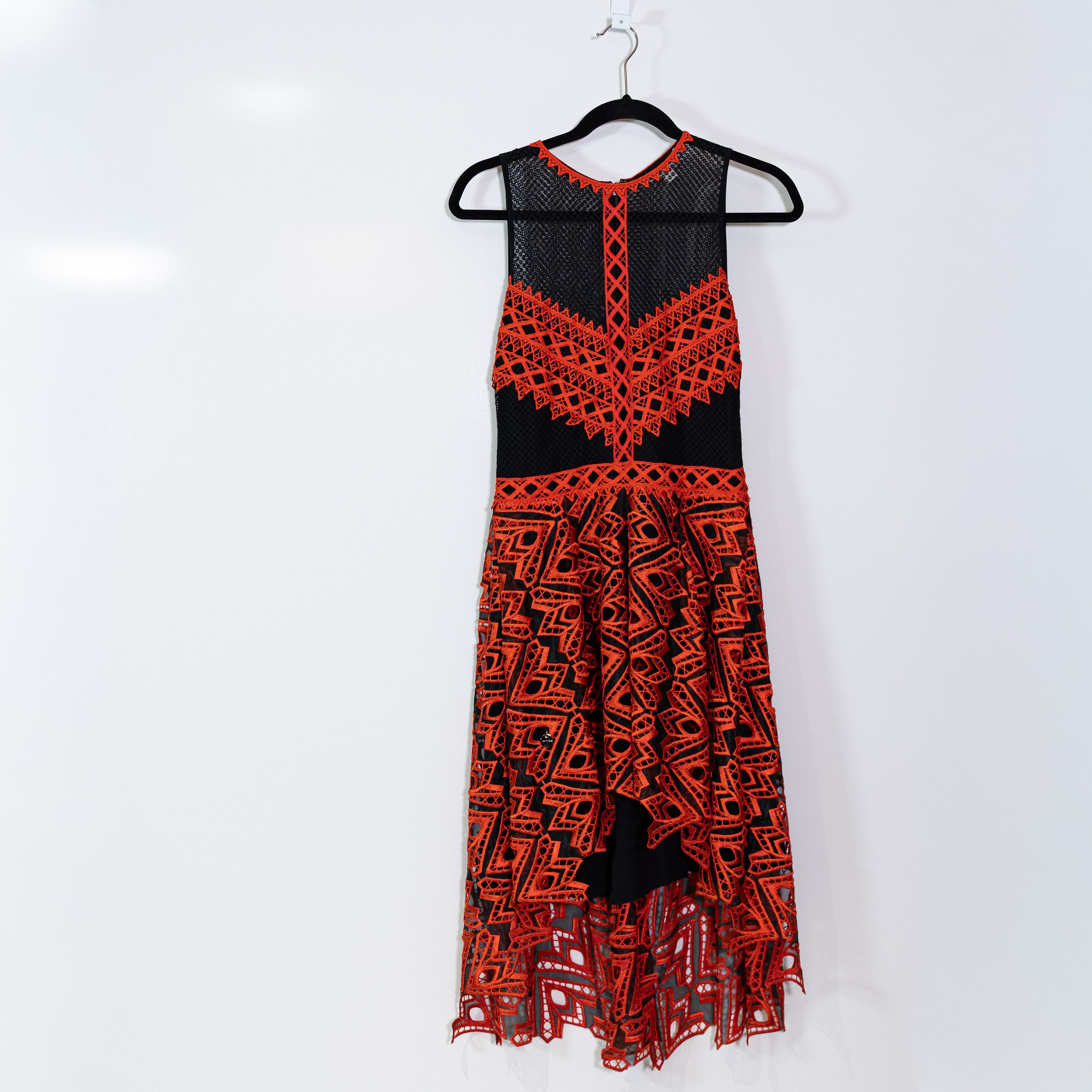 Jonathan Simkhai Jonathan Simkhai Red Black Lace Semi Sheer Size M / US 6-8 / IT 42-44 - 1 Thumbnail