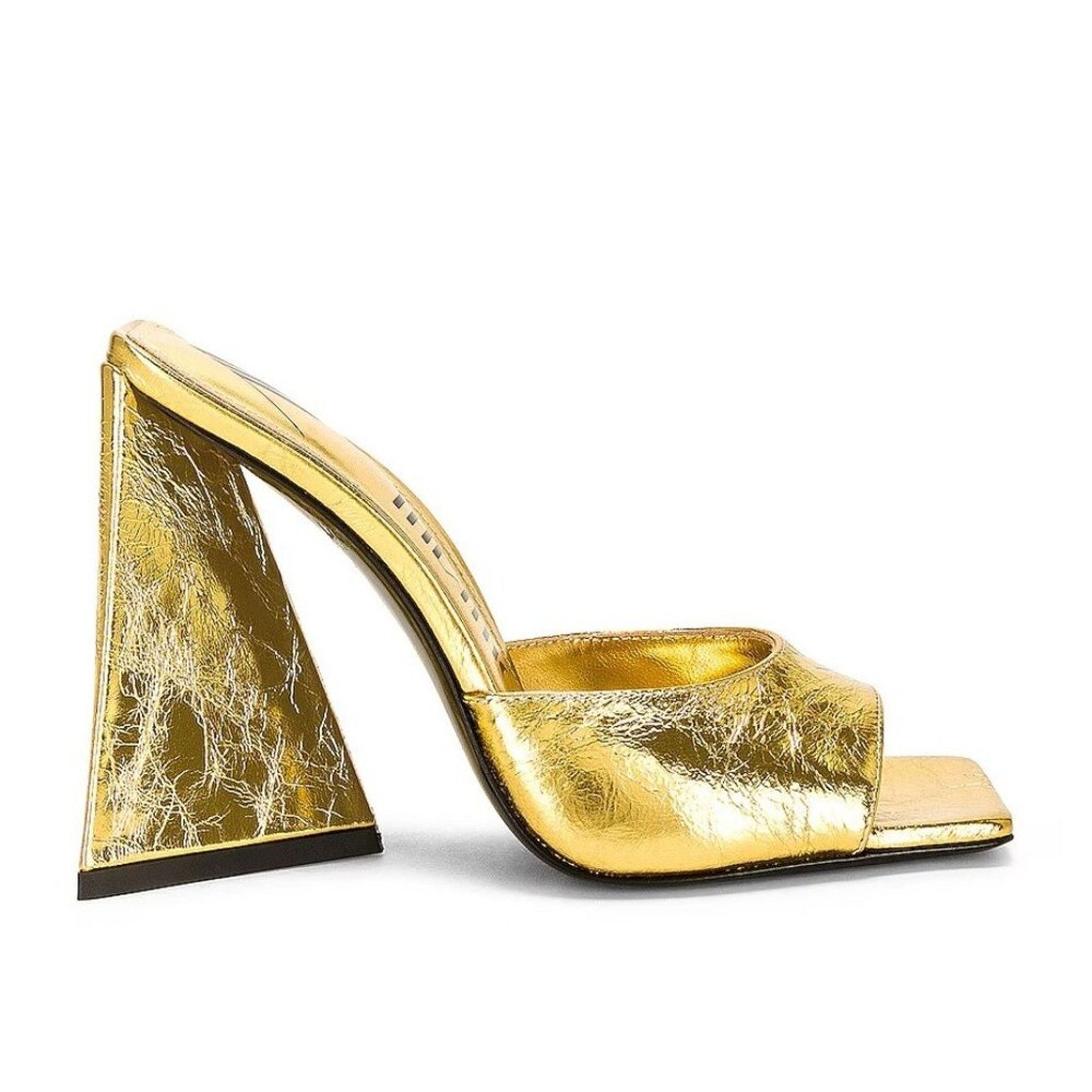 The Attico The Attico Devon Mule Heel 115mm Gold Size US 10 / IT 40 - 1 Thumbnail