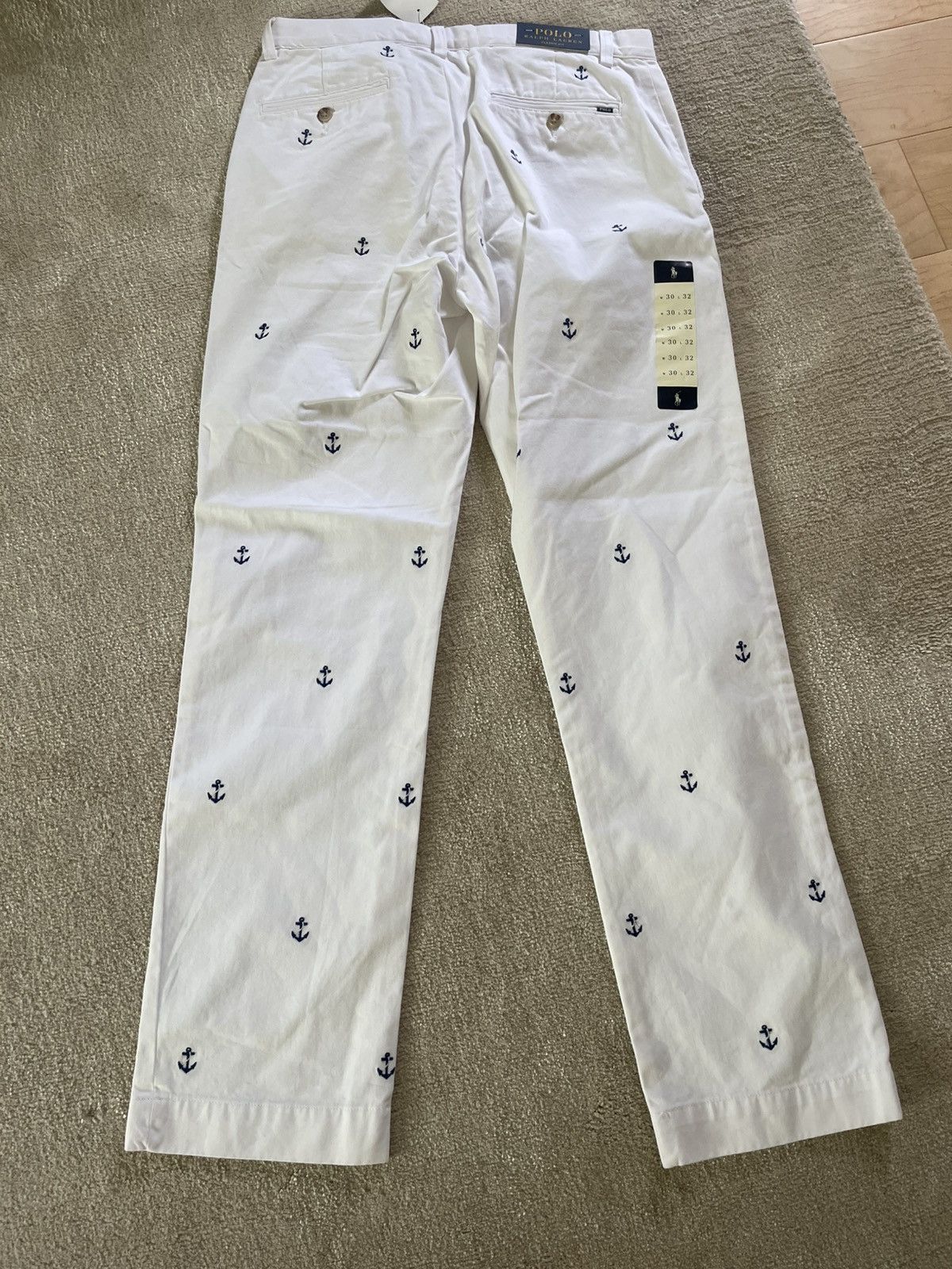 Polo Ralph Lauren Polo Ralph Lauren mens white pants 30x32 anchor NWT Size US 30 / EU 46 - 9 Thumbnail