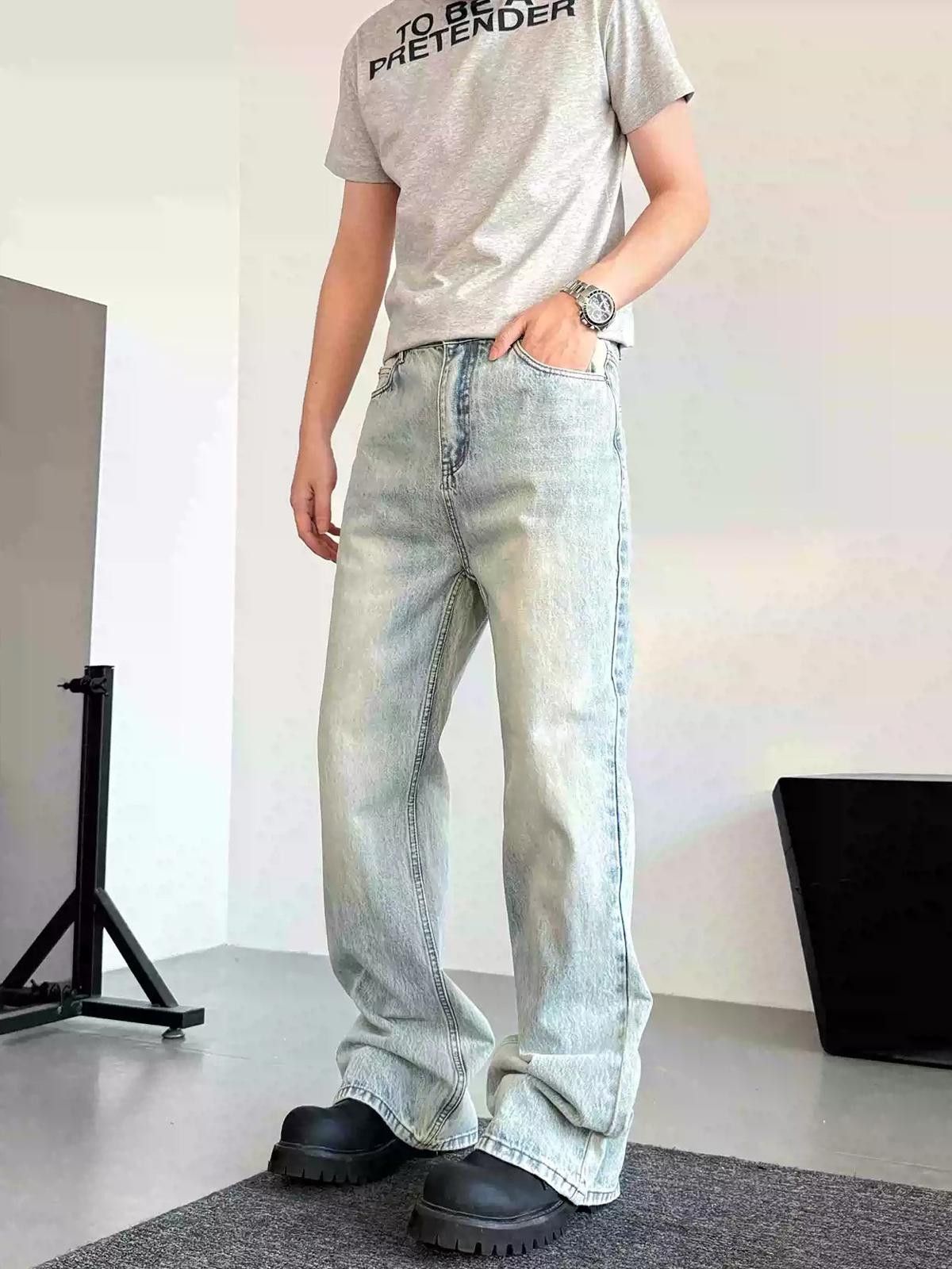 Other Light Wash Flared Jeans Size US 30 / EU 46 - 1 Thumbnail