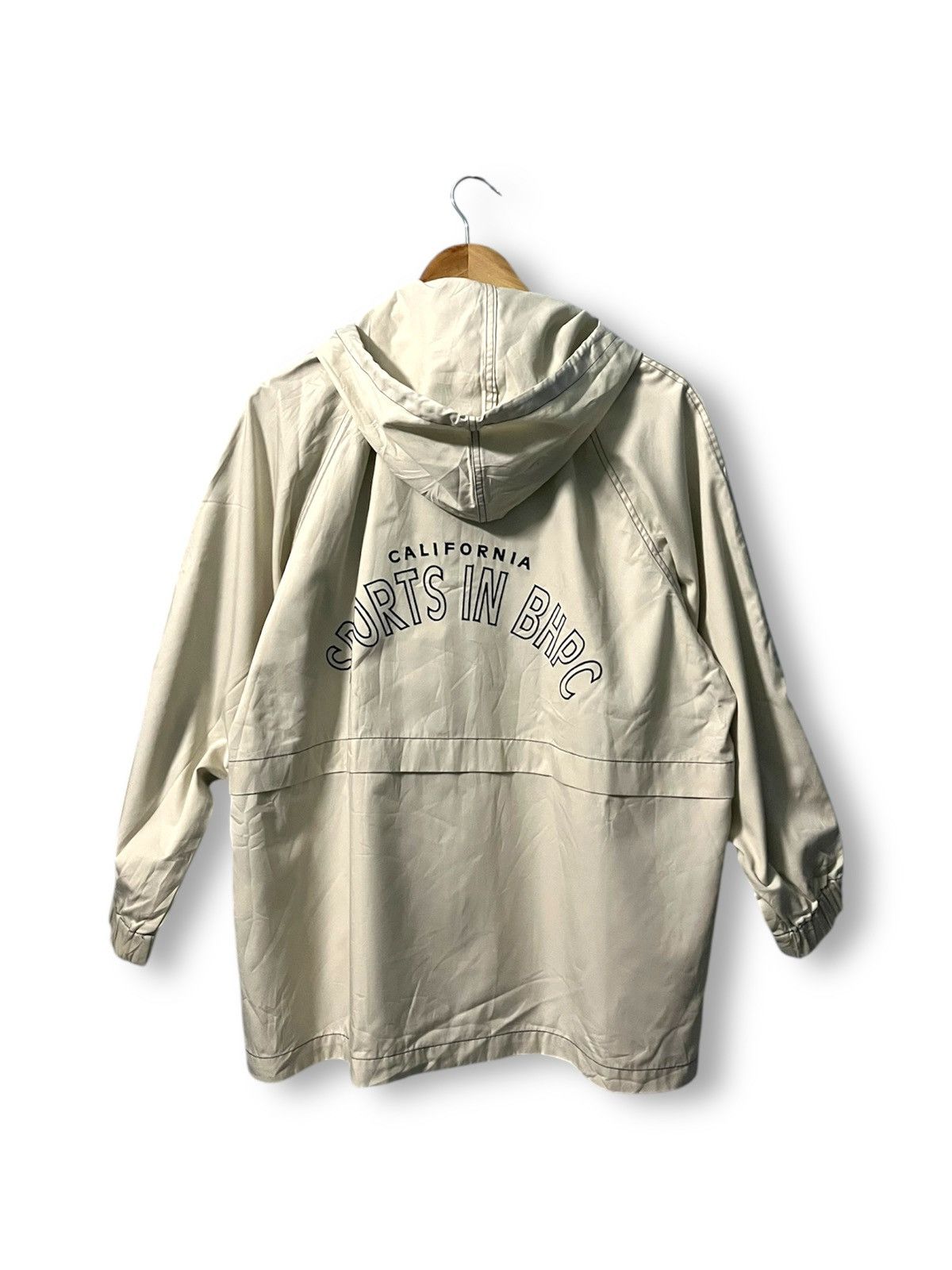 Beverly Hills Polo Club Beverly Hills Polo Club Windbreaker Women Beige Vintage Size M / US 6-8 / IT 42-44 - 2 Thumbnail