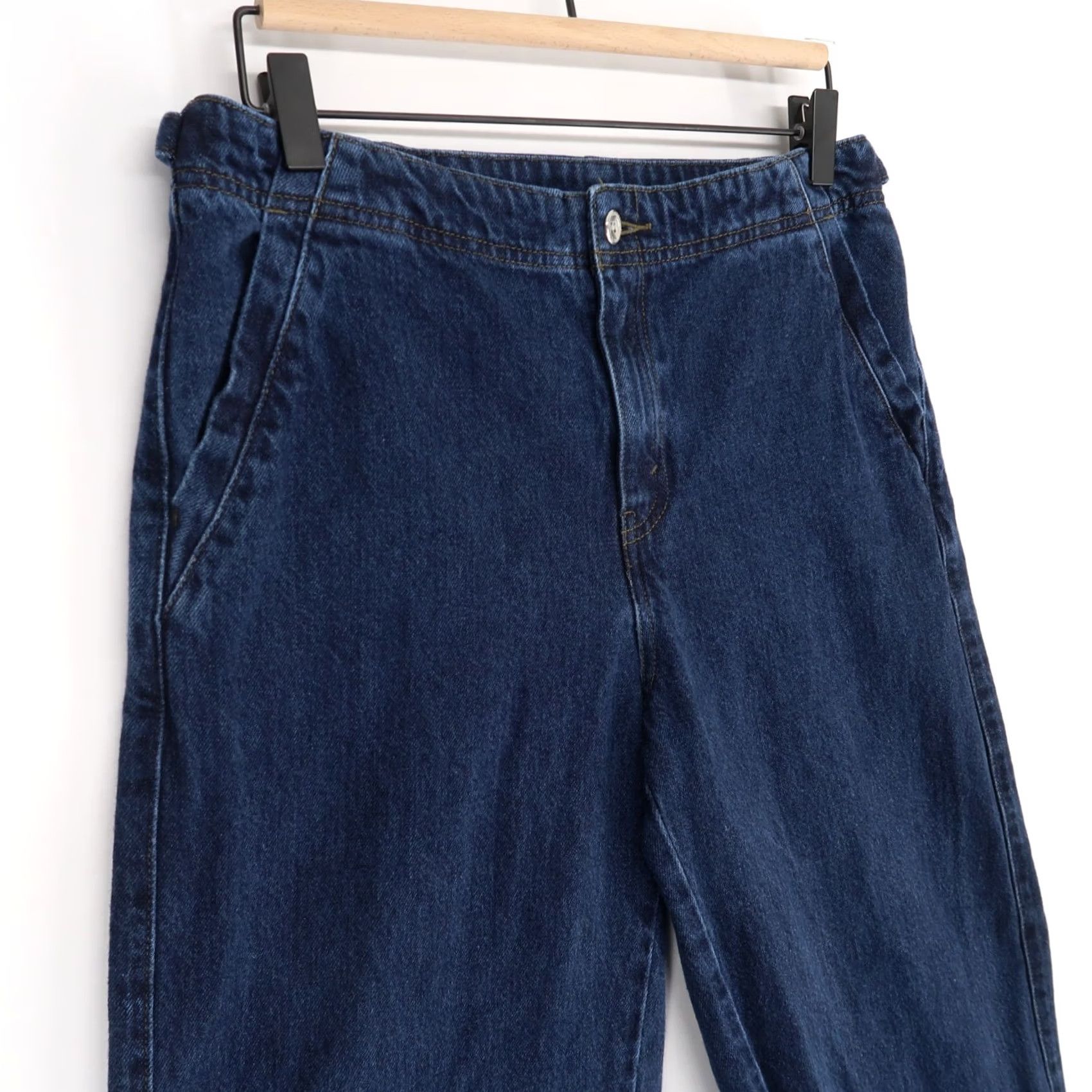 Levi's VINTAGE Levi's Jeans Womens 8 Blue Wide Leg Cropped High Rise Cuffed Y2K Dark Size 30" / US 8 / IT 44 - 4 Thumbnail