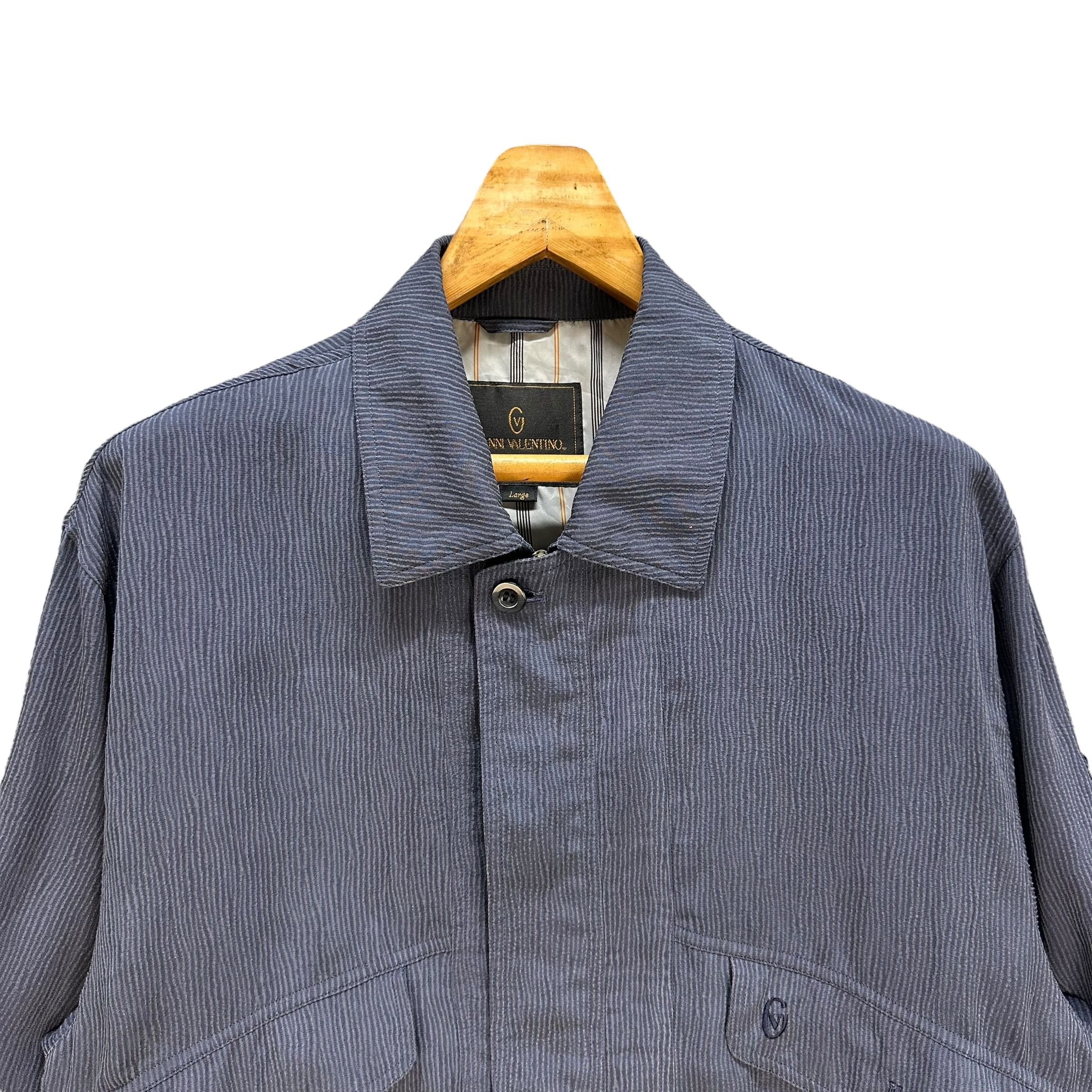 Gianni Valentino GIANNI VALENTINO Striped Casual Jacket #A52-1207 Size US L / EU 52-54 / 3 - 2 Thumbnail