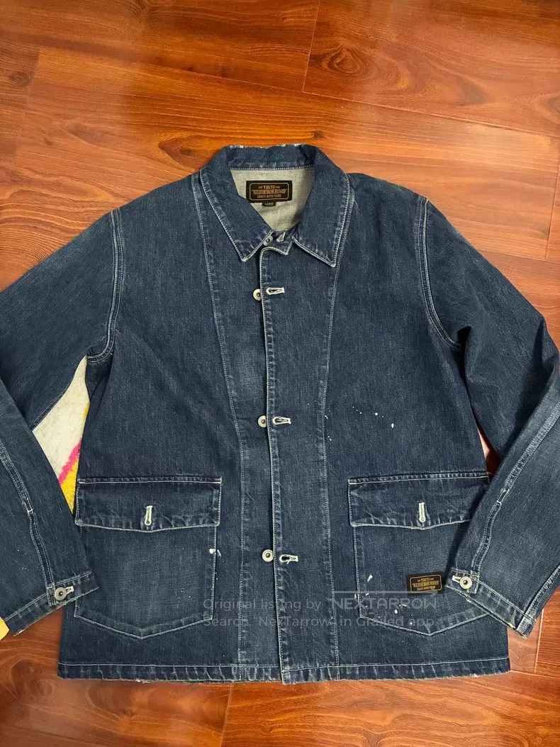 Neighborhood Neighborhood Ink Wash Work Denim Jacket Size US L / EU 52-54 / 3 - 1 Thumbnail