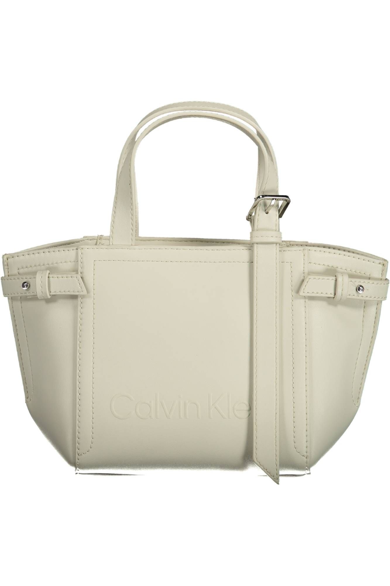 Calvin Klein White Polyester Women Women's Handbag Size ONE SIZE - 1 Thumbnail