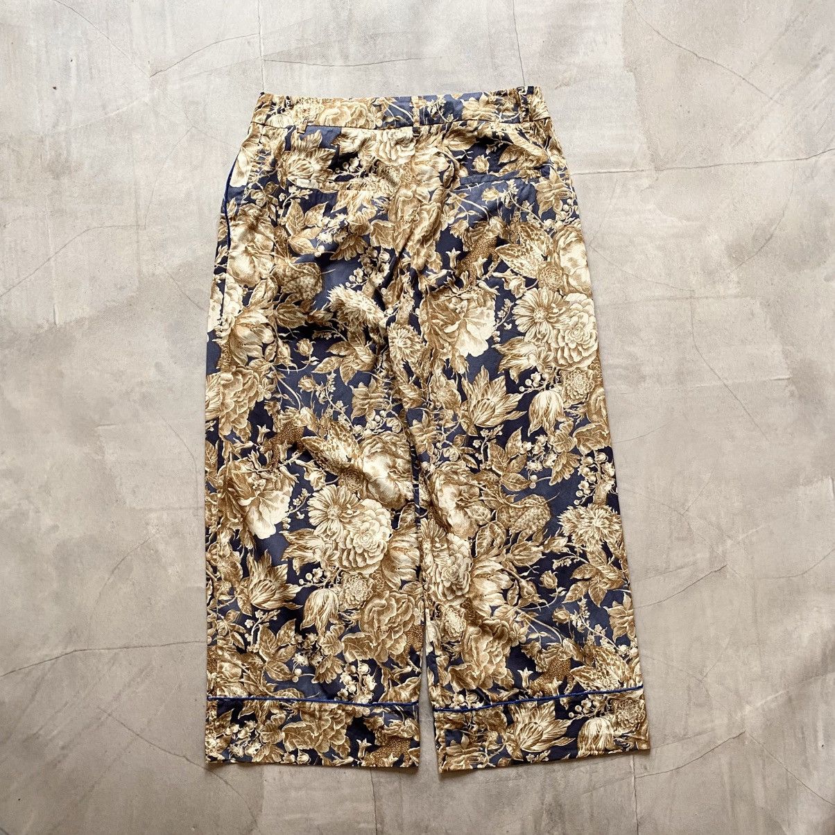 Weekend Max Mara Weekend Max Mara Wide Light Flowers Pants Size 33" - 6 Thumbnail