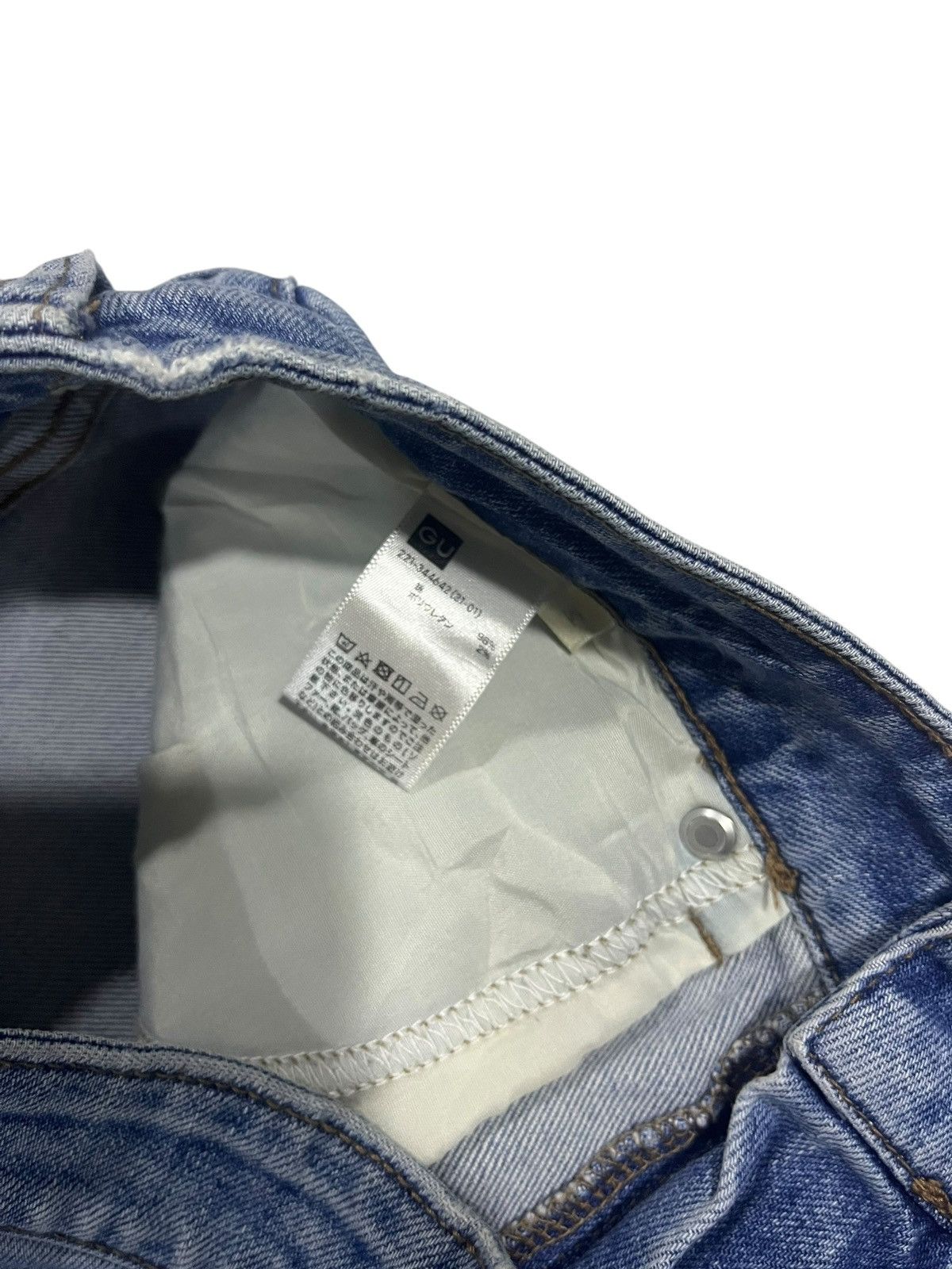 If Six Was Nine × Japanese Brand × Le Grande Bleu (L.G.B.) FLARE💥 JAPANESE BRAND Y2K GU WASHED BLUE JEANS Size 28" / US 6 / IT 42 - 6 Thumbnail