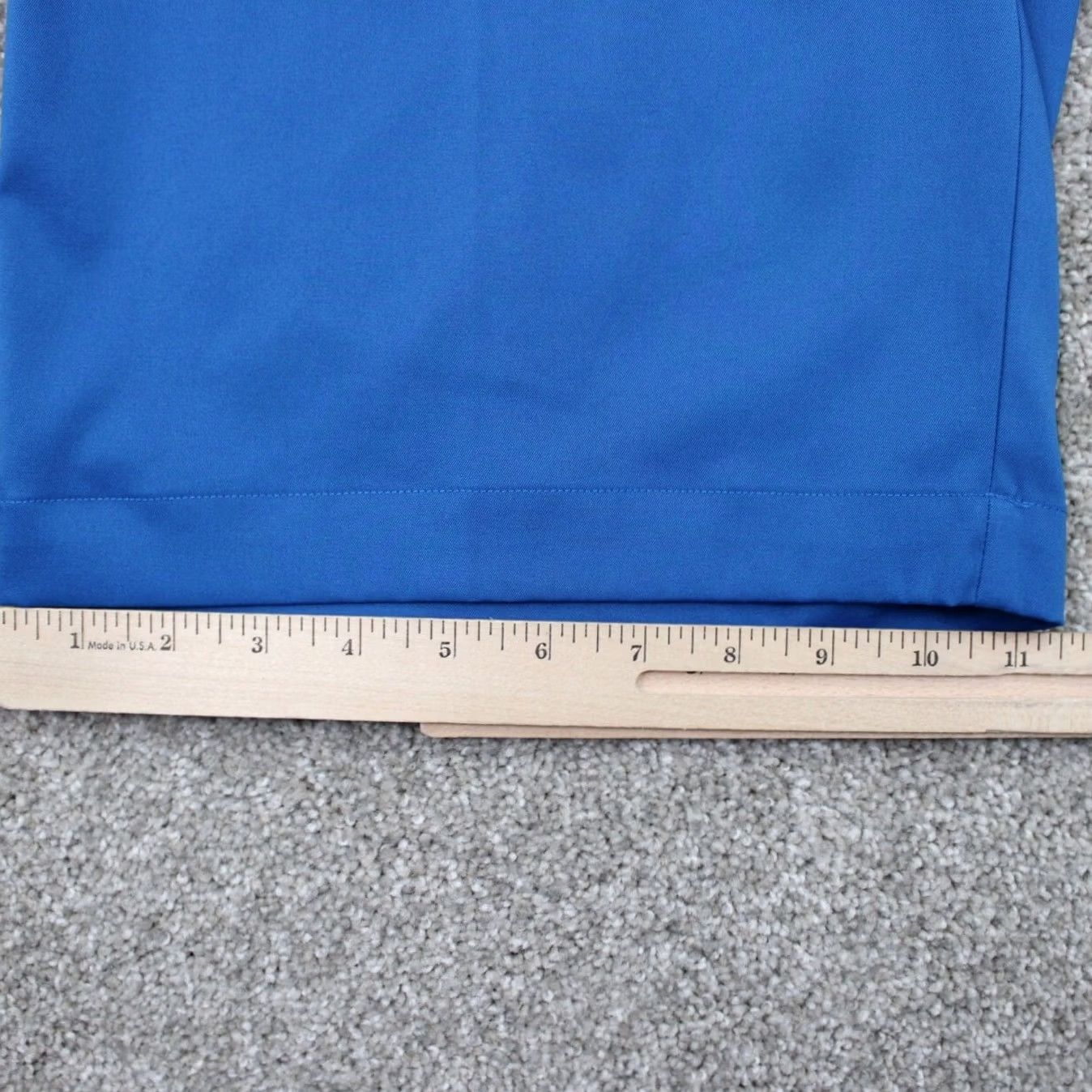 Nike Nike Flat Front Tech Shorts Mens 32 Blue Dri-Fit 11" Inseam Casual, Travel, Workwear/ Chino, Stretch Denim? Size US 32 / EU 48 - 5 Thumbnail