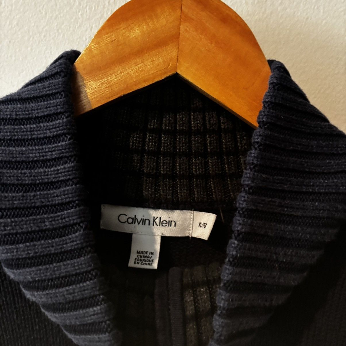 Calvin Klein 2000s Calvin Klein Navy Zip Up Cotton Jacket Pockets Size US XL / EU 56 / 4 - 2 Thumbnail
