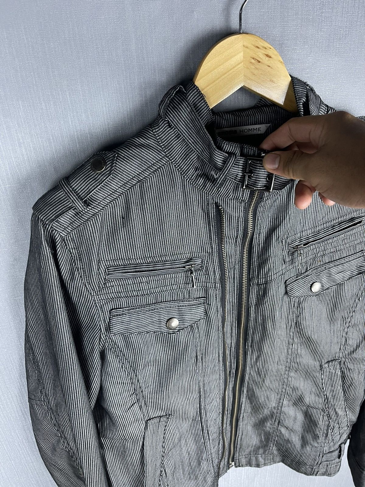 Renoma 🔥RENOMA HOMME Multipocket Harringbone Stripes Jacket Size US M / EU 48-50 / 2 - 7 Thumbnail