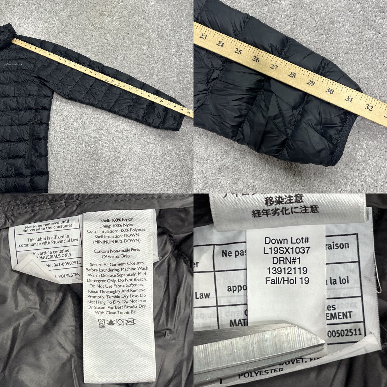 Eddie Bauer Eddie Bauer Puffer Jacket Coat Mens Medium Black Lightweight 80% Down Insulated Full Zip Outdoors Long Description: 2020s Size US M / EU 48-50 / 2 - 9 Thumbnail