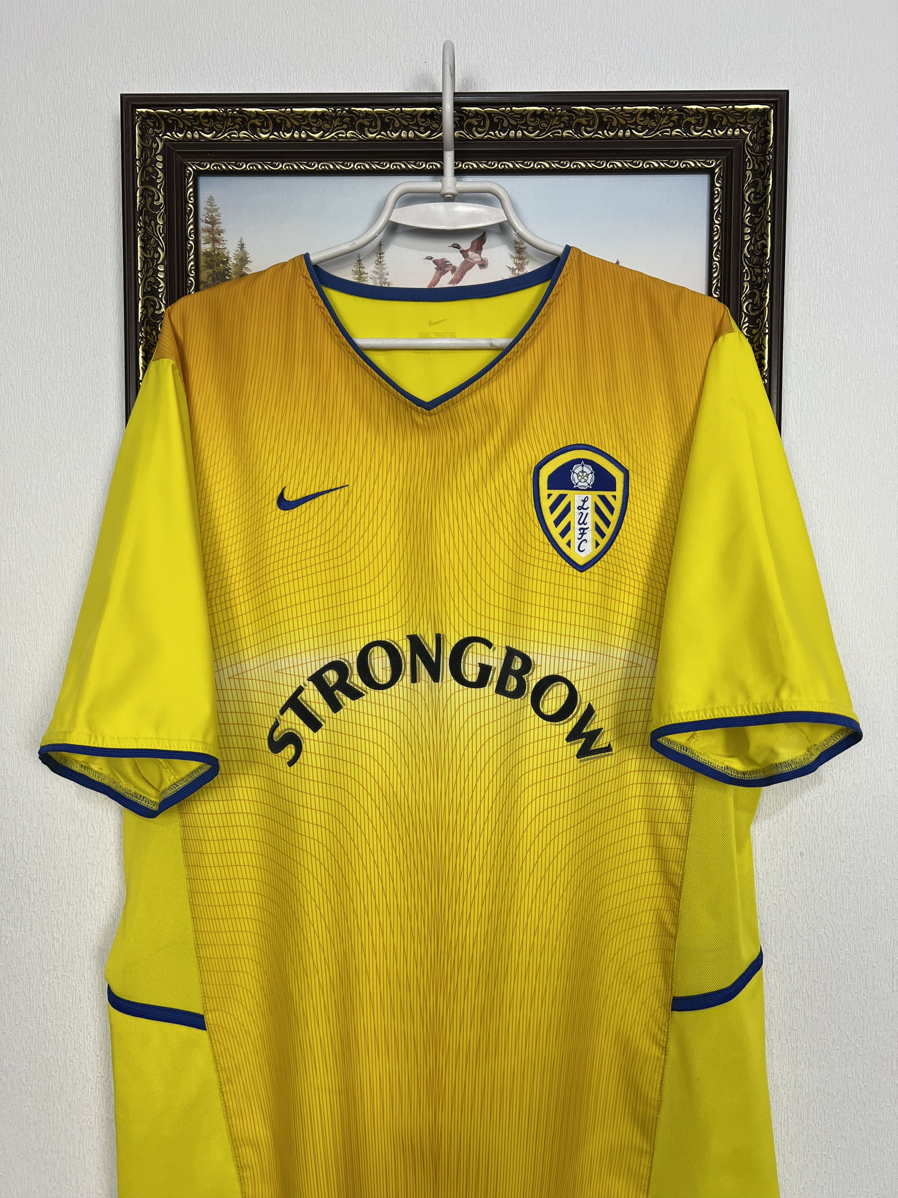 Nike Leeds United Away football shirt 2002 Soccer Jersey Trikot Size US L / EU 52-54 / 3 - 2 Thumbnail