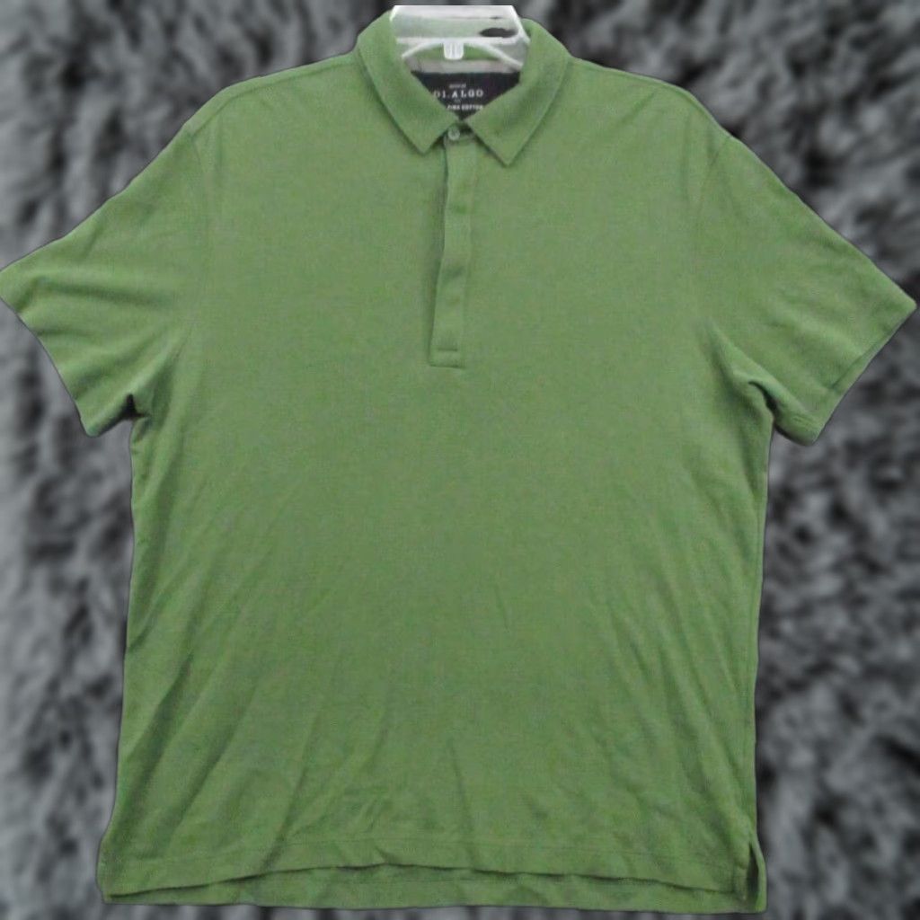 Vintage 01. Algo Polo shirt Mens Large Pima 100% Cotton Olive Green Short Sleeve Polo shirt Green 01. Algo Mens Large Polo Shirt Golf Rugby Casual Vintage No Size US L / EU 52-54 / 3 - 1 Thumbnail