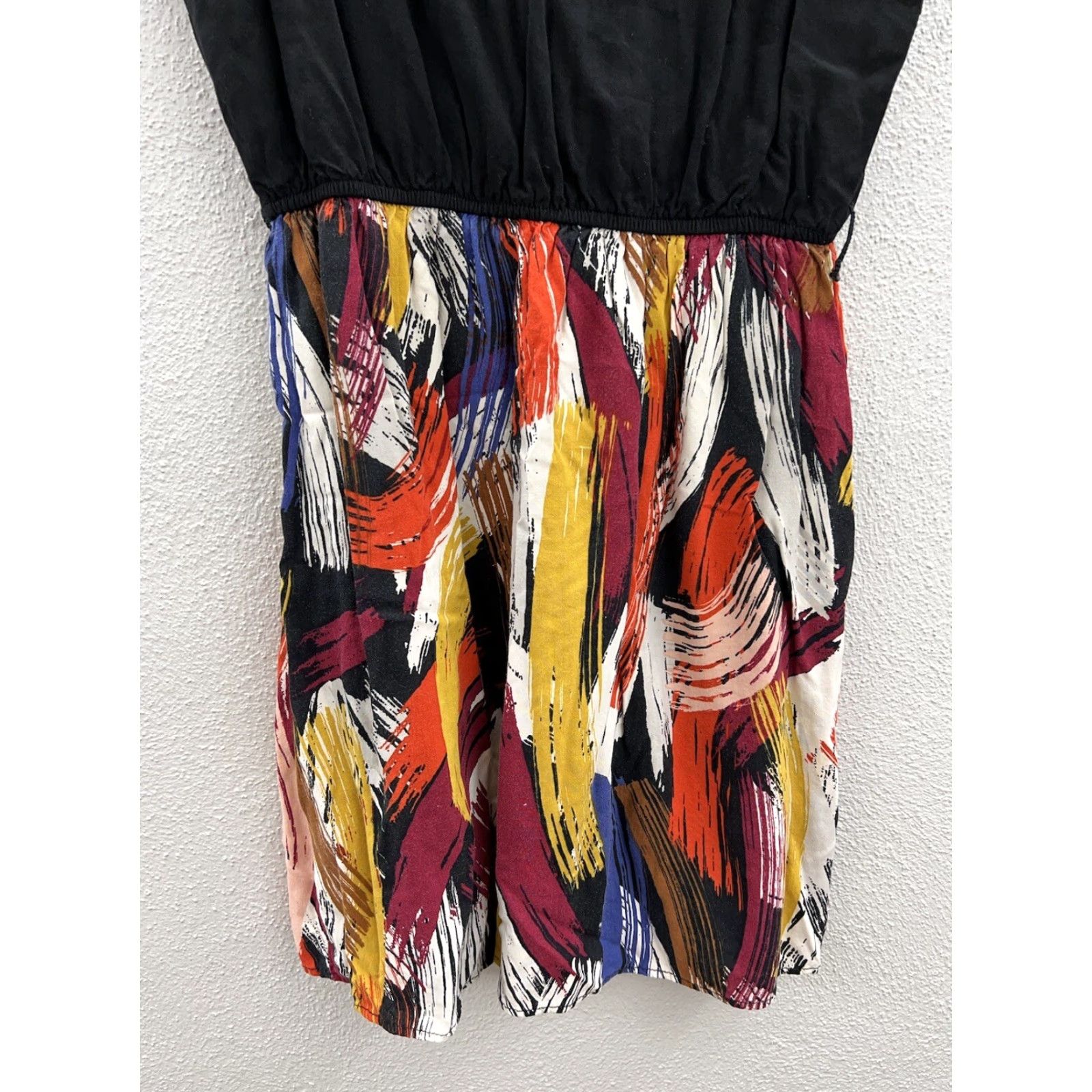 Forever 21 Forever 21 Womens Juniors Dress Sleeveless Size M Black Geometric V-Neck Party/Cocktail Dress Short Size M / US 6-8 / IT 42-44 - 3 Thumbnail
