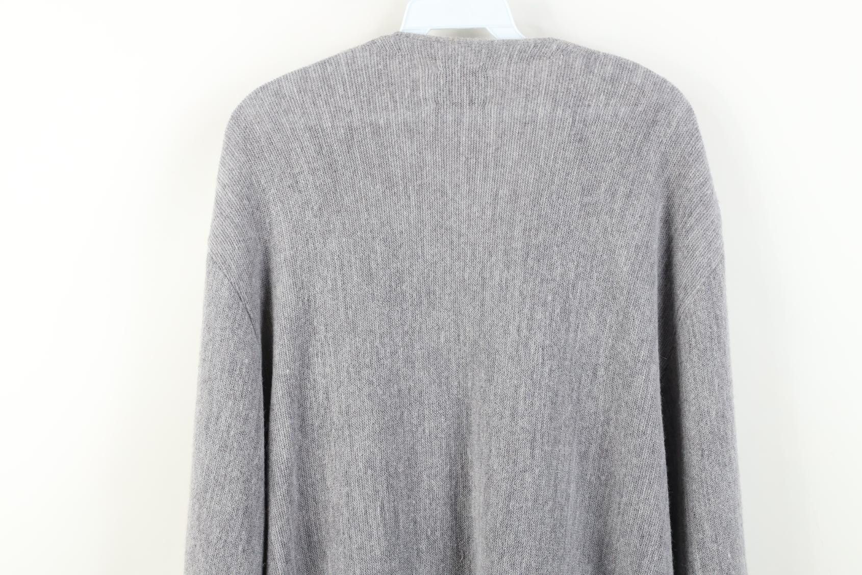 Vintage Vintage 70s Streetwear Chambray Cardigan Sweater Gray USA Size US XXL / EU 58 / 5 - 12 Thumbnail