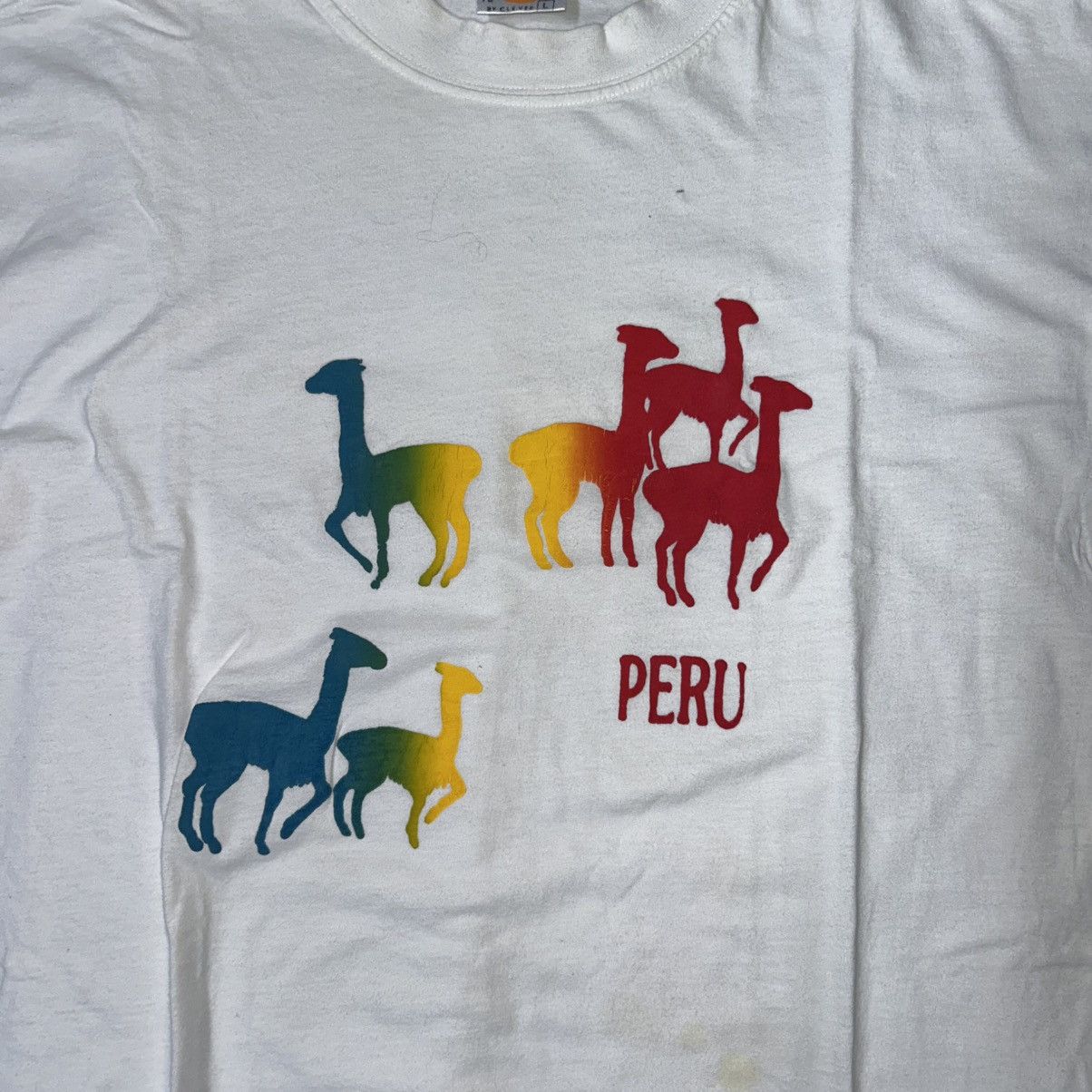 Other × Vintage Mid 2010s Perú White Souvenir T-Shirt Size US L / EU 52-54 / 3 - 2 Thumbnail