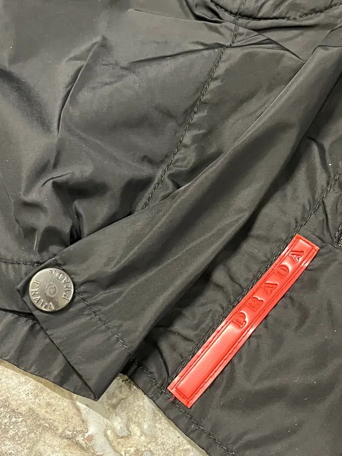 Designer × Prada × Vintage SS2000 Prada Biker Black Nylon Padded Jacket Size US M / EU 48-50 / 2 - 8 Thumbnail
