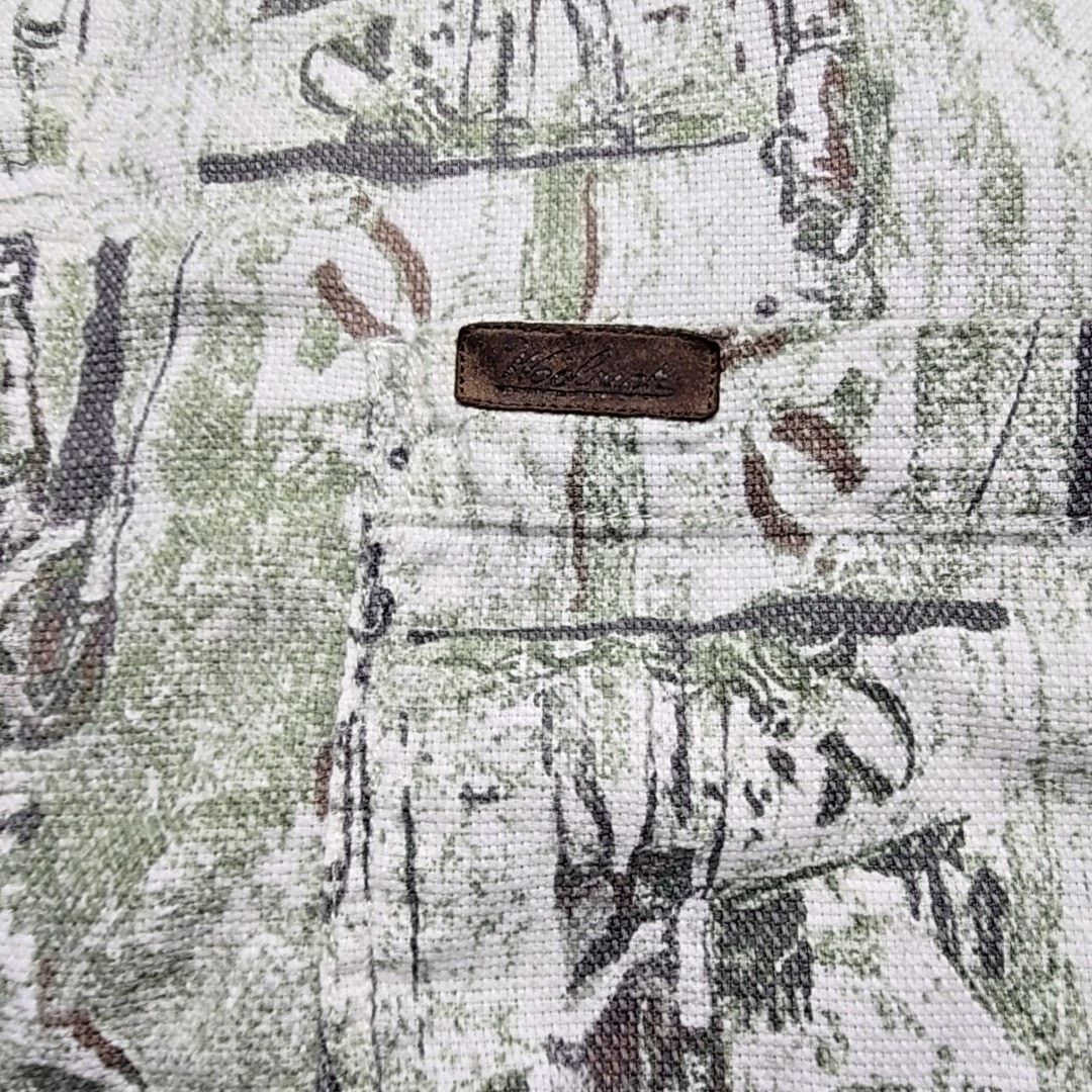Woolrich Woolen Mills Woolrich Outdoor Golf Print Green Button Down L Golfer Shirt Size US L / EU 52-54 / 3 - 6 Thumbnail