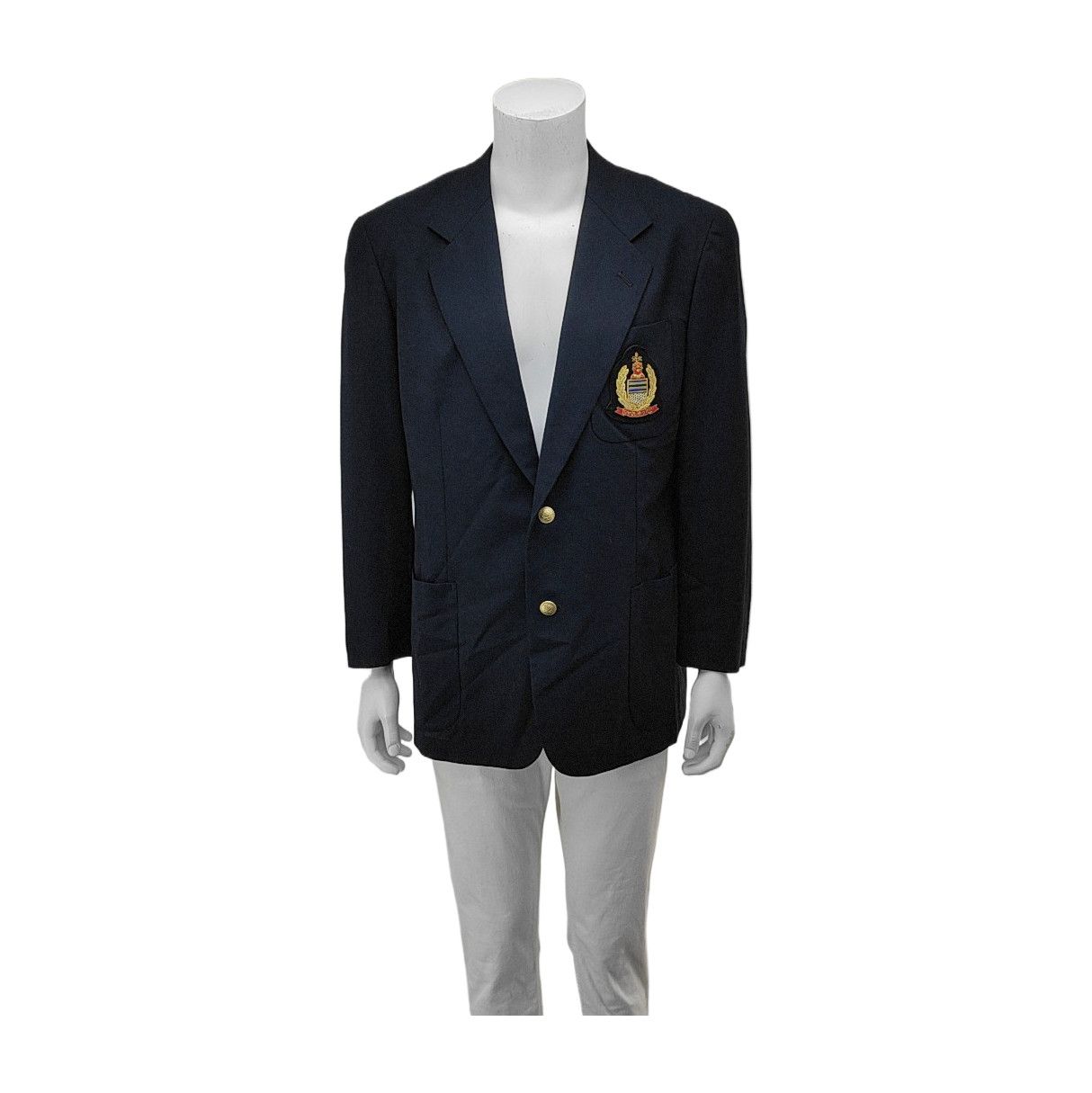 Dior Dior Crest Navy Wool Blazer 40R Size 40R - 1 Thumbnail