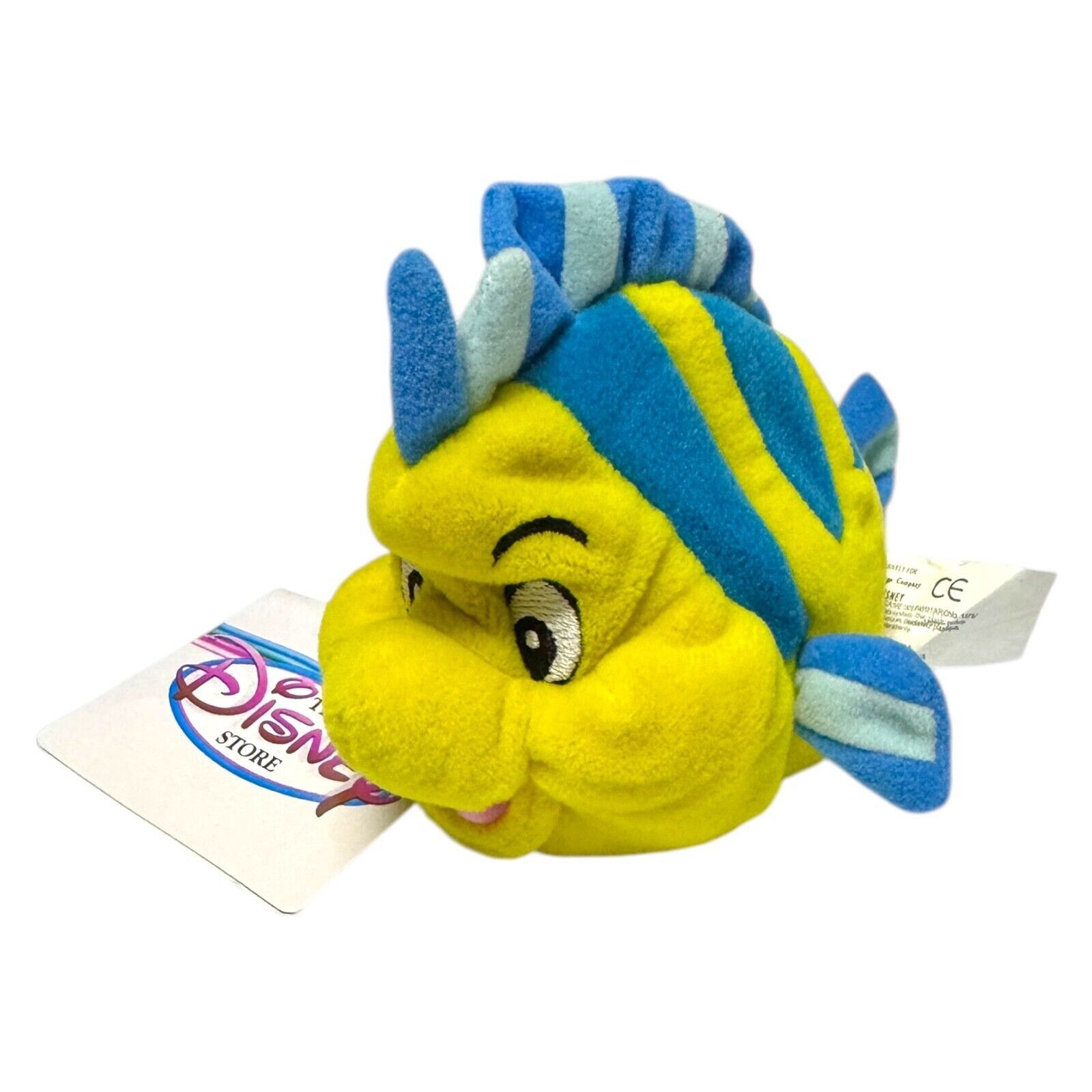 Disney NWT 90s Disney Store FLOUNDER LITTLE MERMAID Mini Beanie Size ONE SIZE - 2 Thumbnail