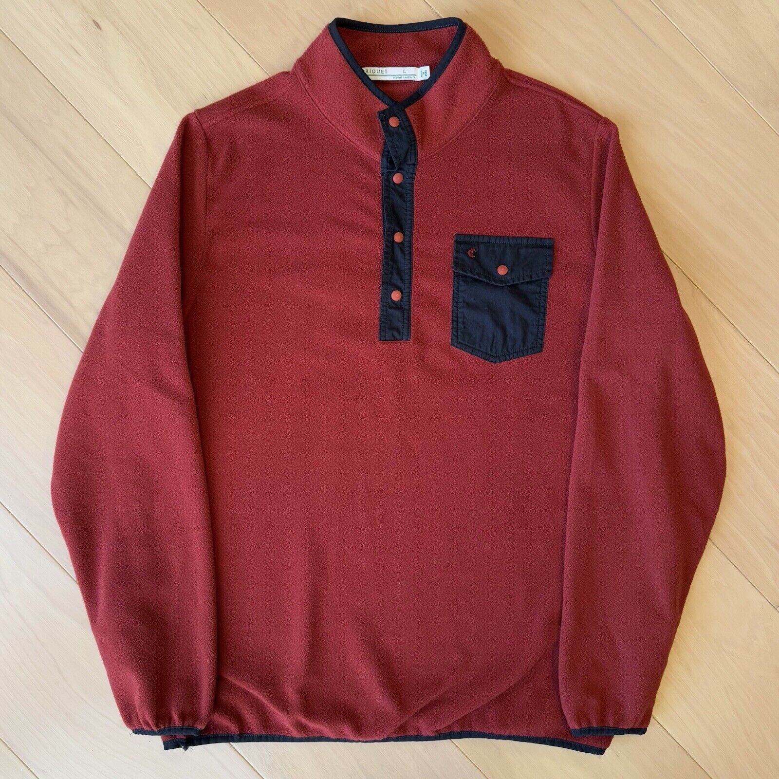 Criquet Criquet Snap Pullover Large Red Fleece Pullover Outerwear Size US L / EU 52-54 / 3 - 2 Thumbnail