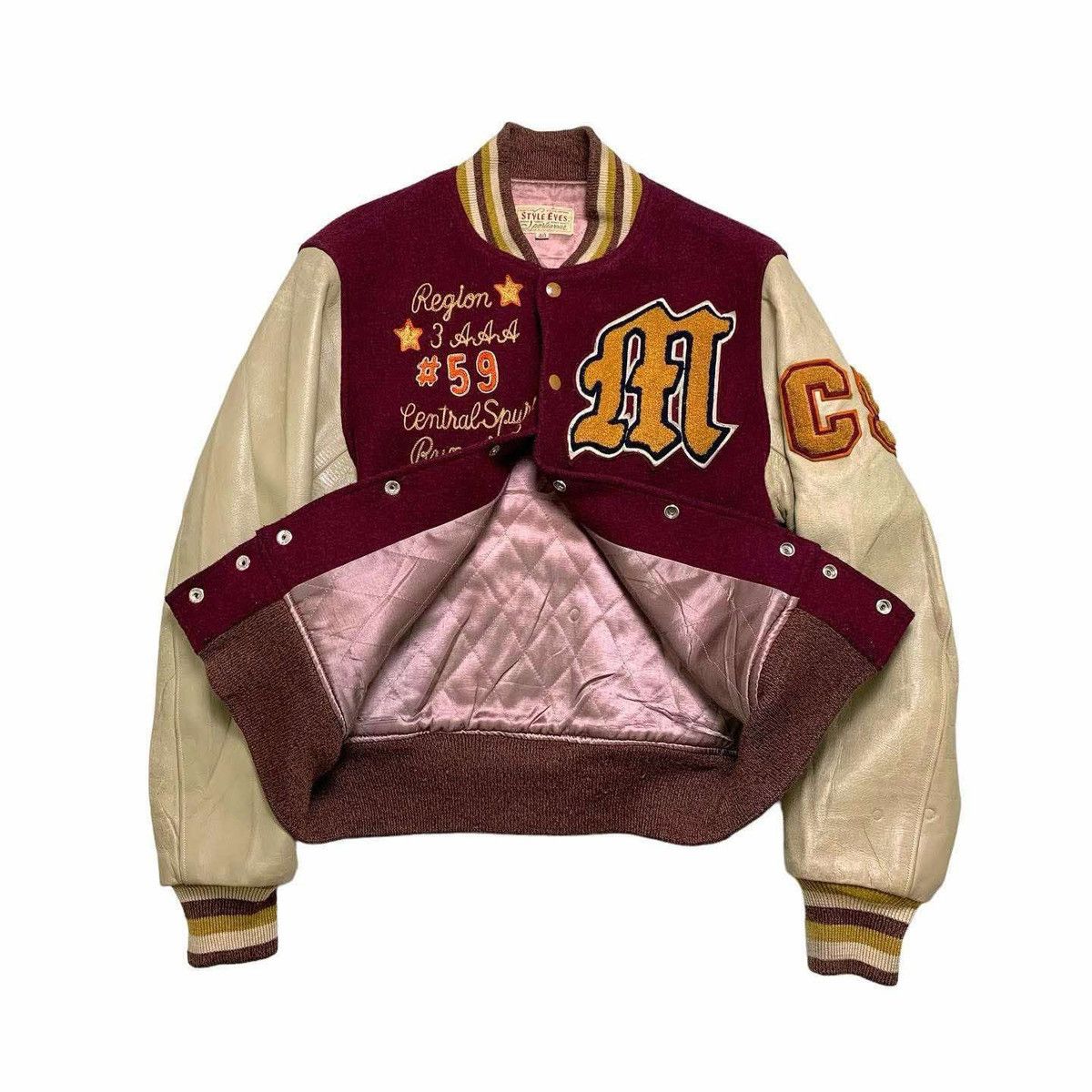 Whitesville Style Eye by Toyo enterprise Varsity Jacket Size US L / EU 52-54 / 3 - 3 Thumbnail
