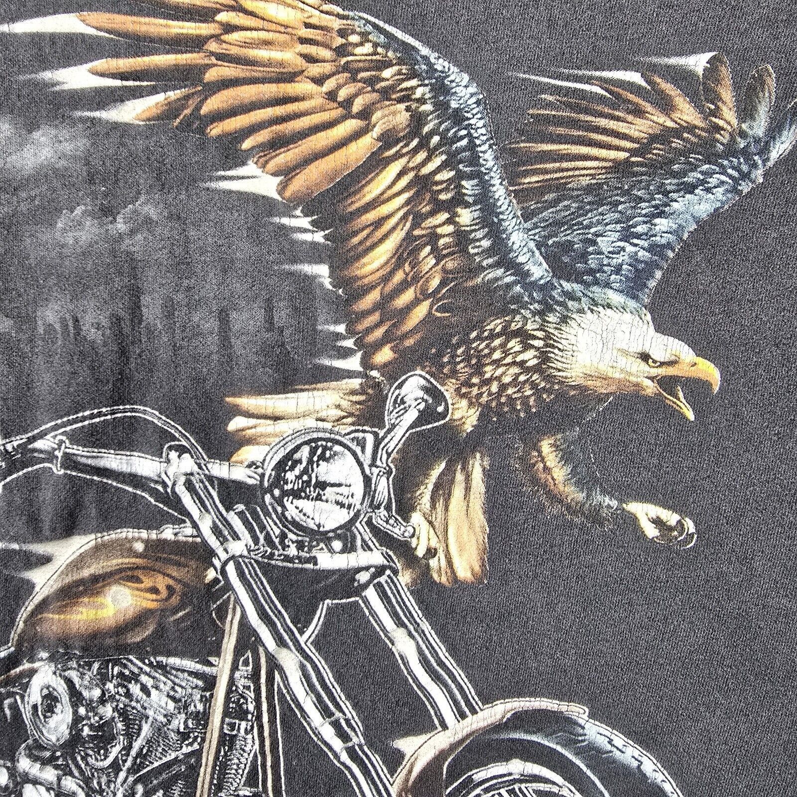 Other Vintage Ride With Pride Black Biker Shirt Size XXL Y2K Eagle Size US XXL / EU 58 / 5 - 4 Thumbnail