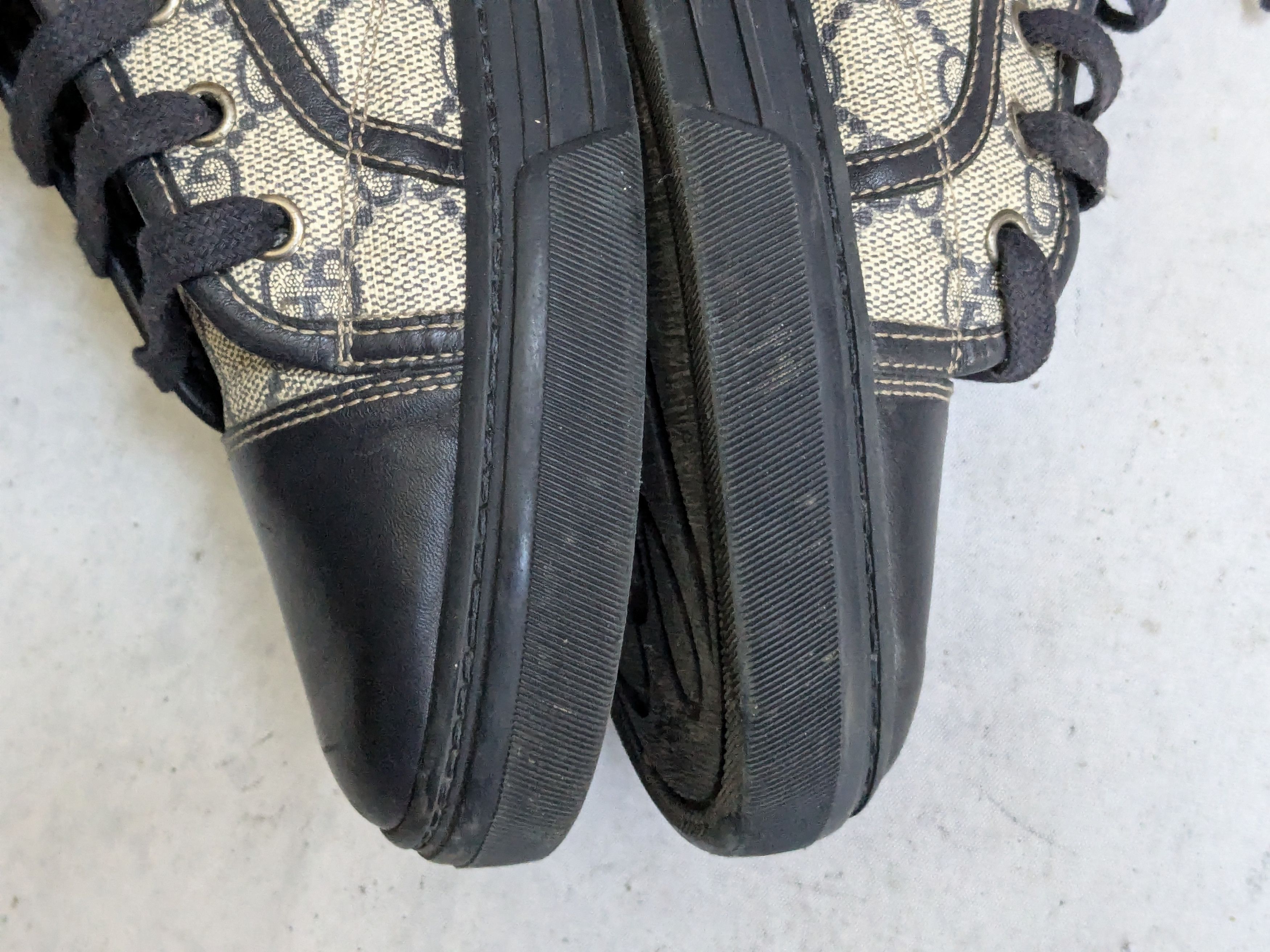 Gucci Gucci Monogram Sneakers Navy Blue 9.5 High Tops Size US 9.5 / EU 42-43 - 11 Thumbnail