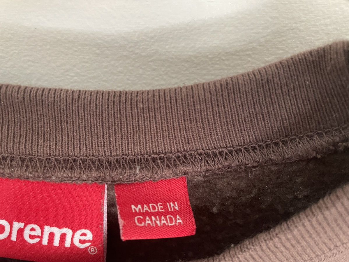 Supreme Supreme Box Logo Crewneck - Brown (F/W 2022) Size US L / EU 52-54 / 3 - 4 Thumbnail