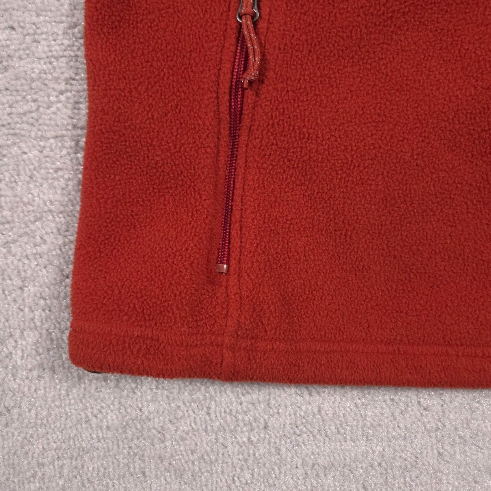 Vintage L.L. Bean Vest Womens Large Orange Fleece Full Zip Pockets Outdoor Hiking Warm Size L / US 10 / IT 46 - 4 Thumbnail