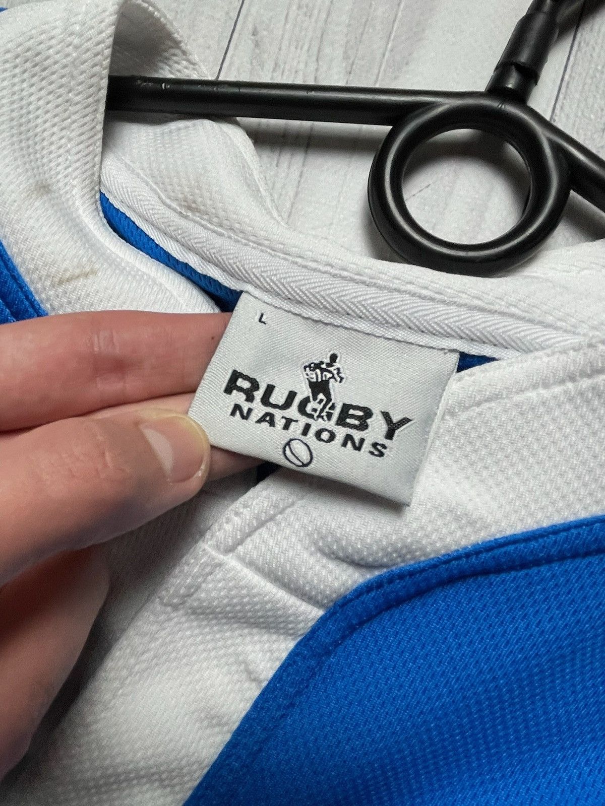 Vintage Vintage Italia rugby jersey size L big logo Italy Size US L / EU 52-54 / 3 - 4 Thumbnail