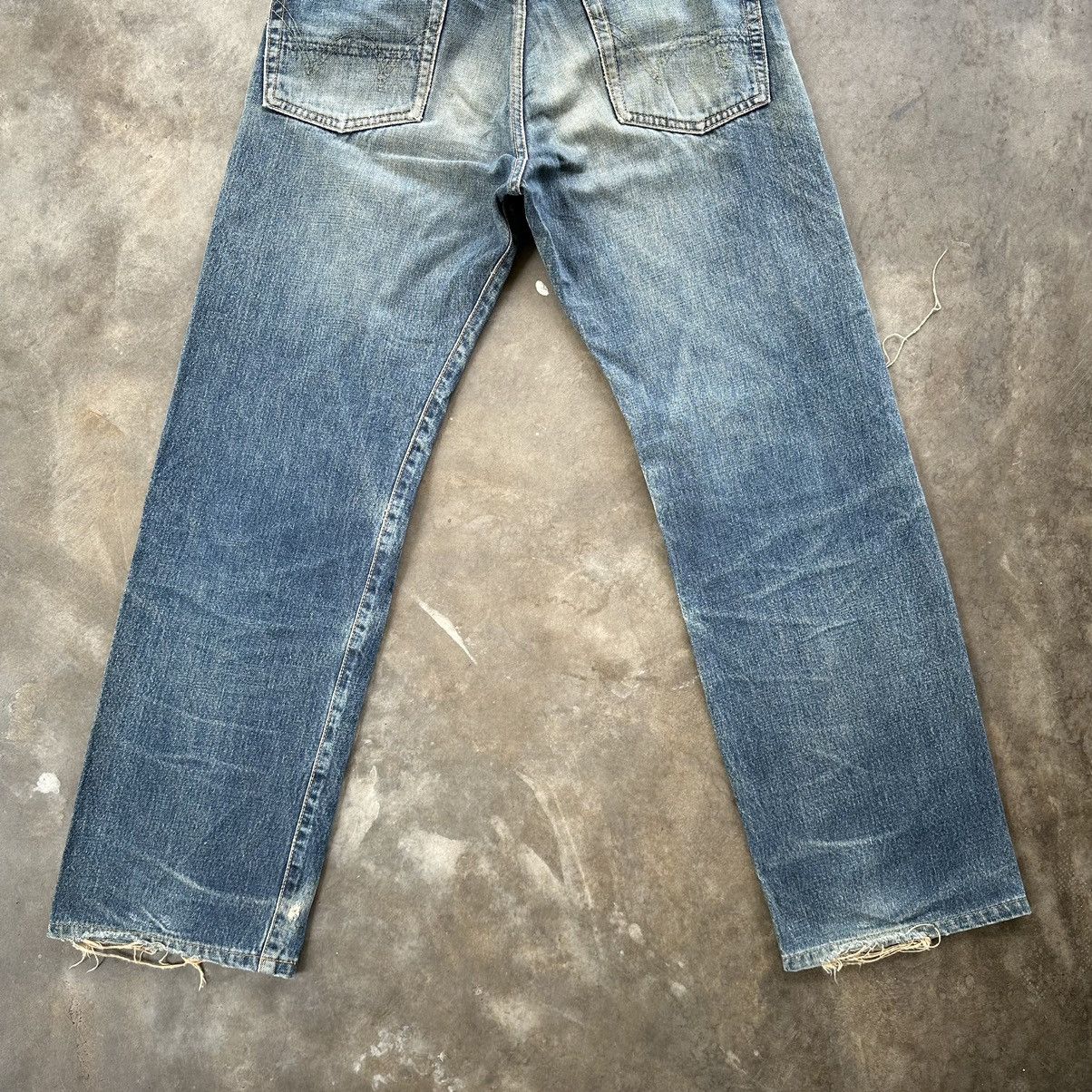 Japanese Brand Vintage Edwin 505x Distressed Faded Denim Jean Pant W29 Size US 29 - 10 Thumbnail